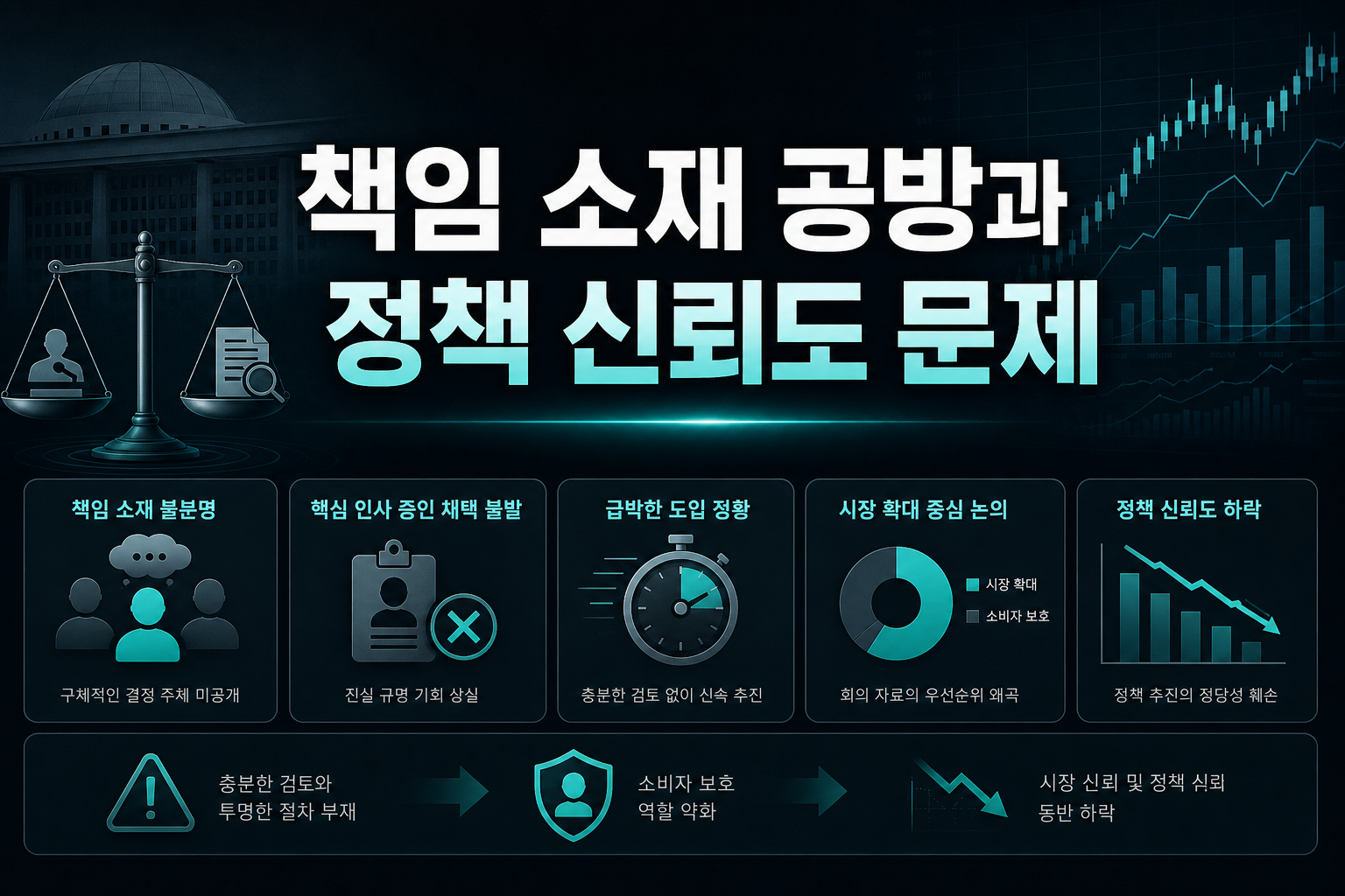 책임 소재 공방과 정책 신뢰도 문제