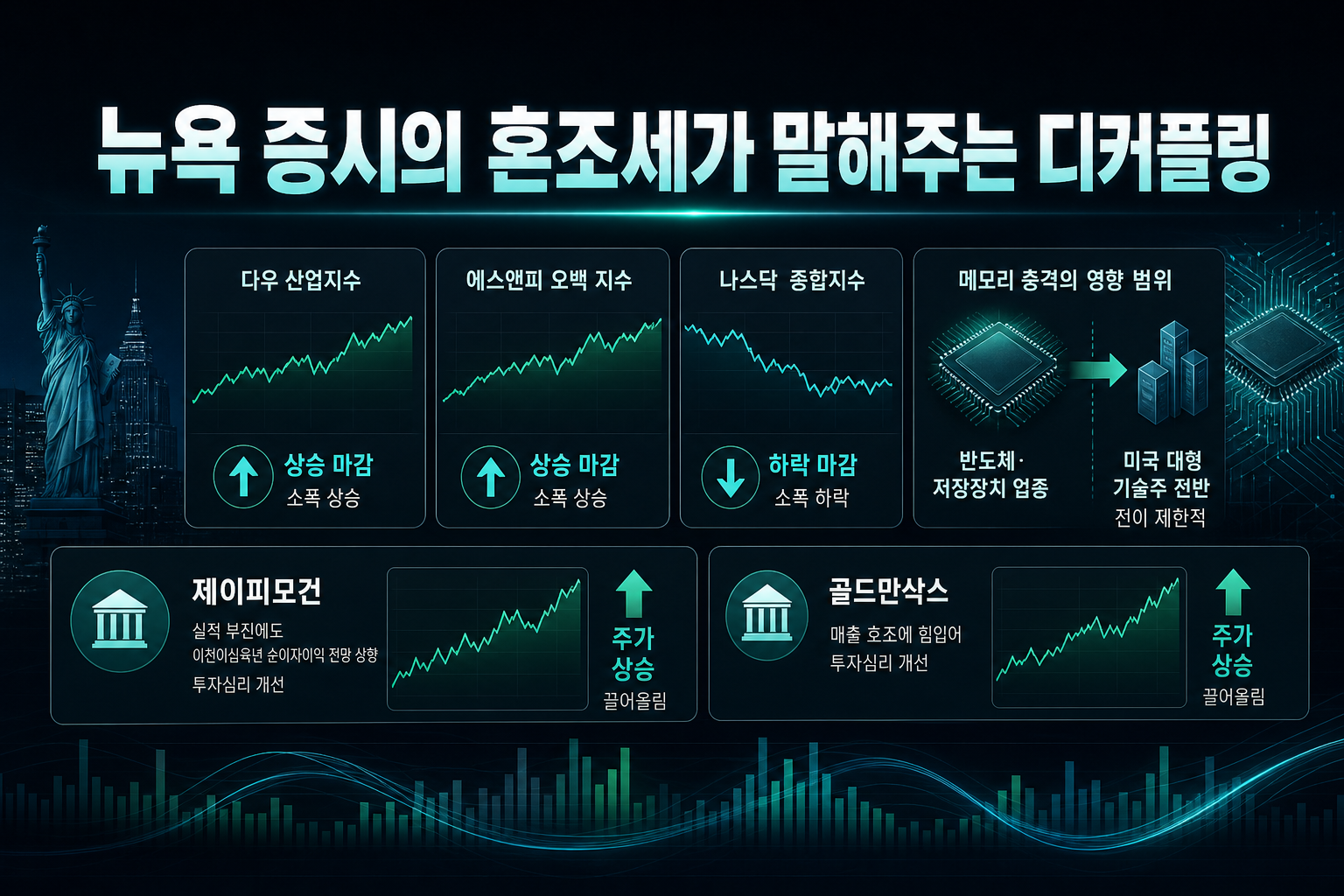 뉴욕 증시의 혼조세가 말해주는 디커플링