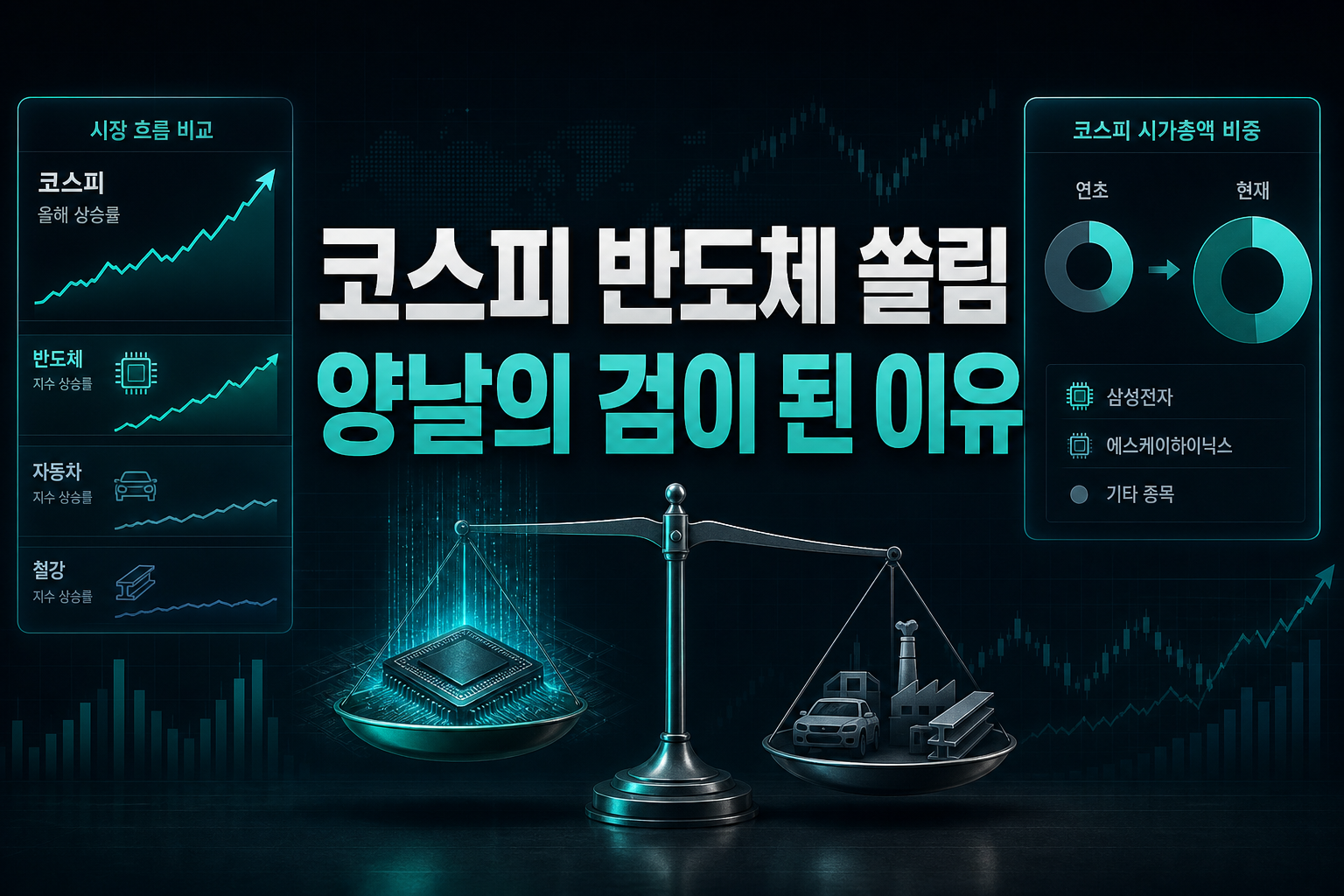 코스피 반도체 쏠림, 양날의 검이 된 이유