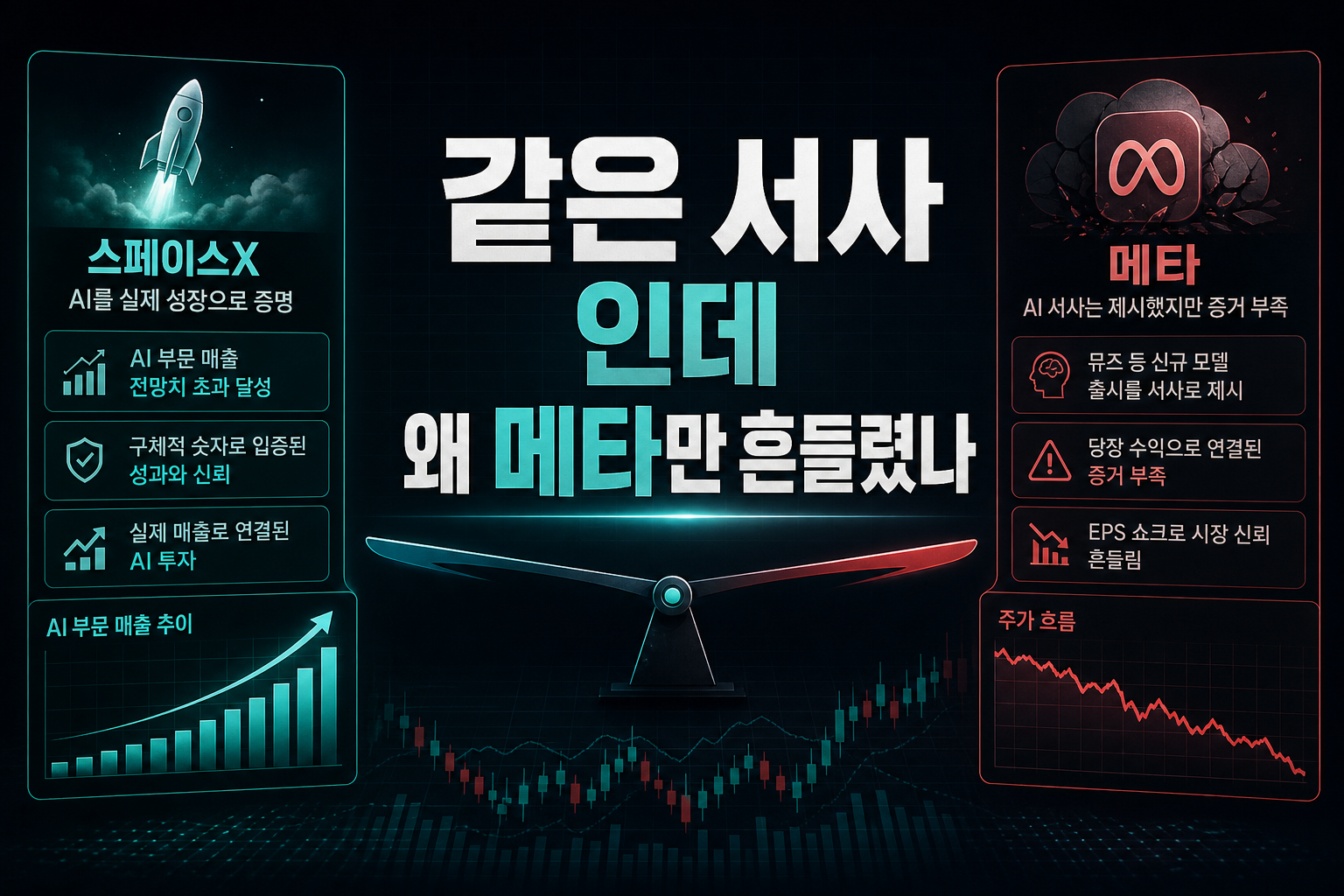 같은 'AI 서사'인데 왜 메타만 흔들렸나