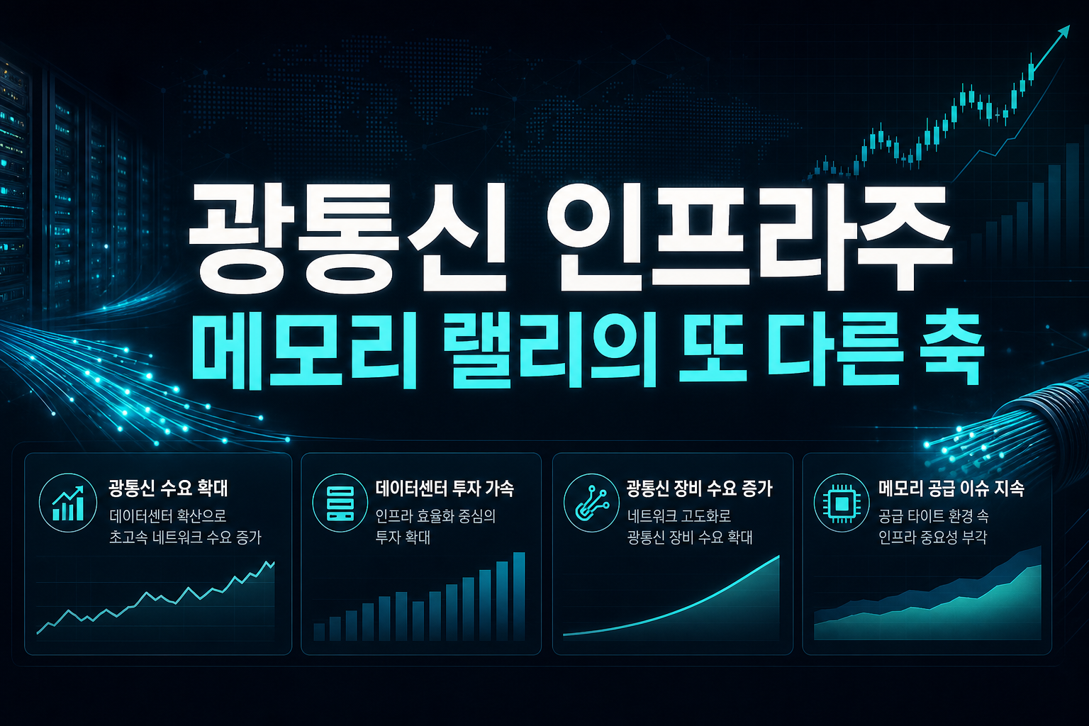 광통신·AI 인프라주, 메모리 랠리의 또 다른 축