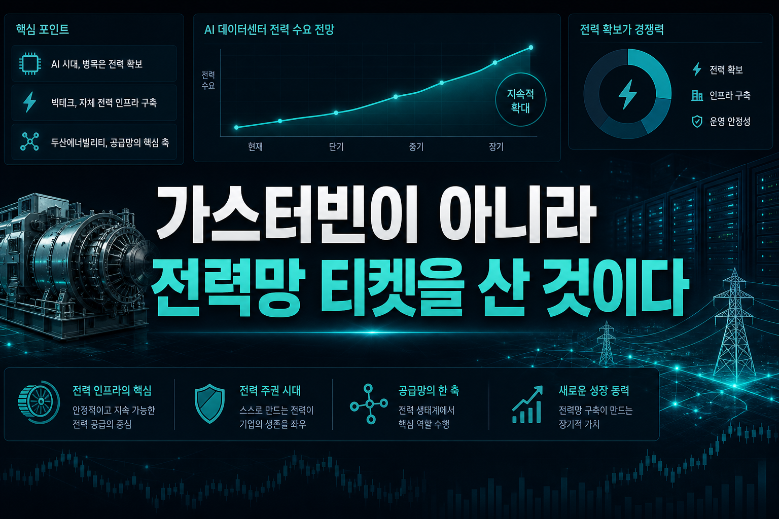 가스터빈이 아니라 AI 전력망 티켓을 산 것이다