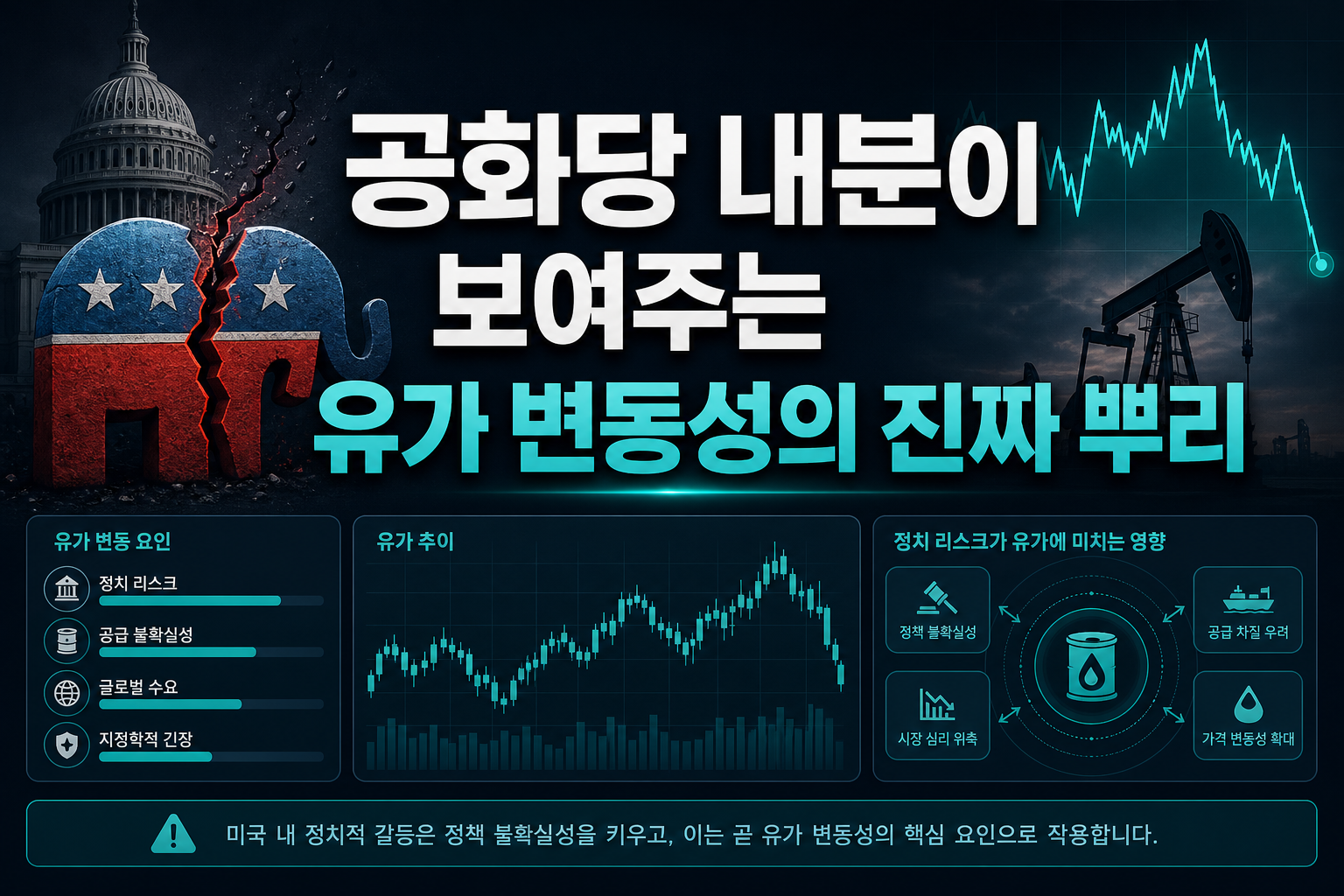 공화당 내분이 보여주는 유가 변동성의 진짜 뿌리