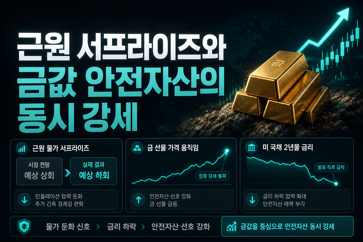 근원 PCE 서프라이즈와 금값, 안전자산의 동시 강세