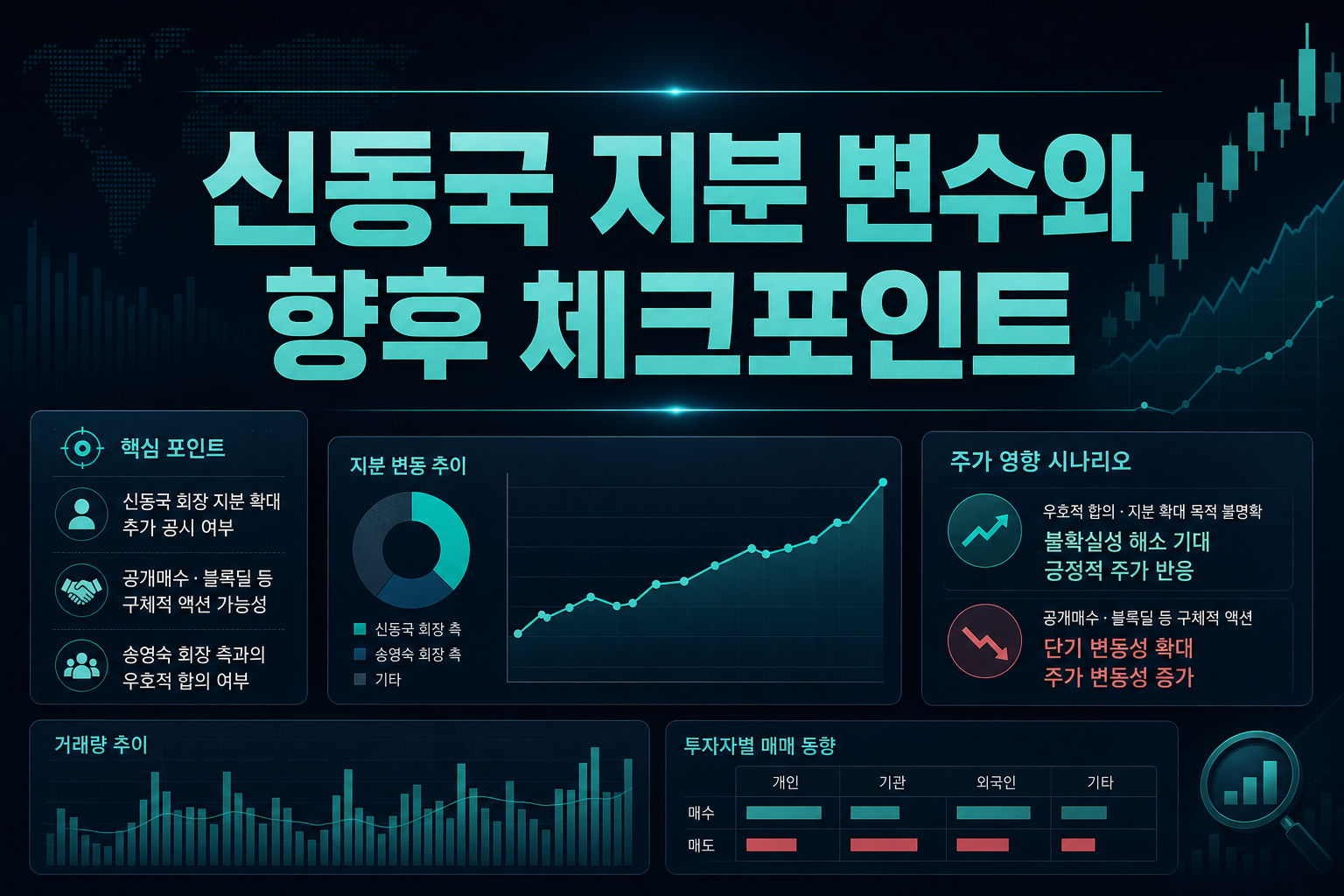 신동국 지분 변수와 향후 체크포인트