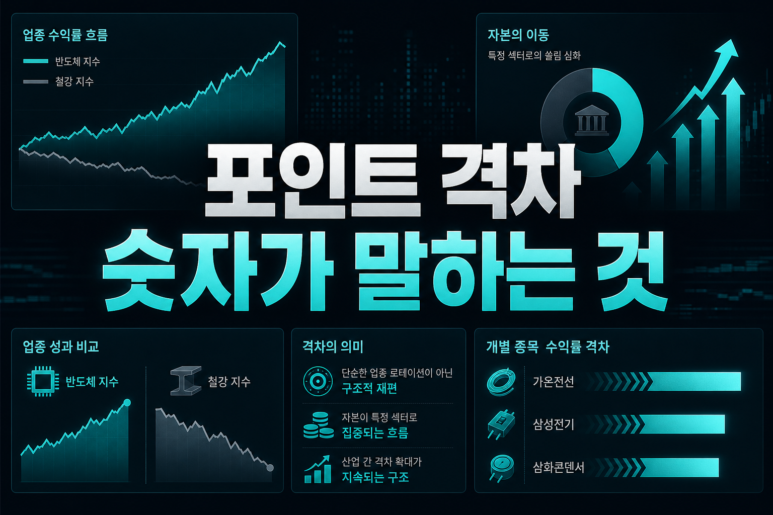 130%포인트 격차, 숫자가 말하는 것