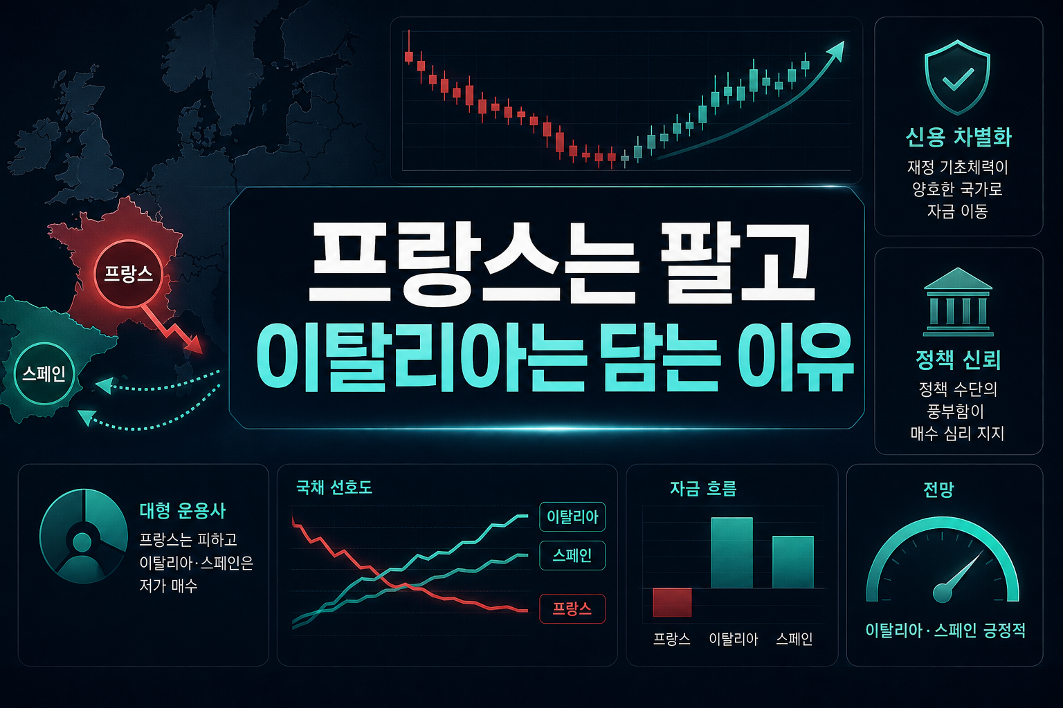 프랑스는 팔고 이탈리아는 담는 이유