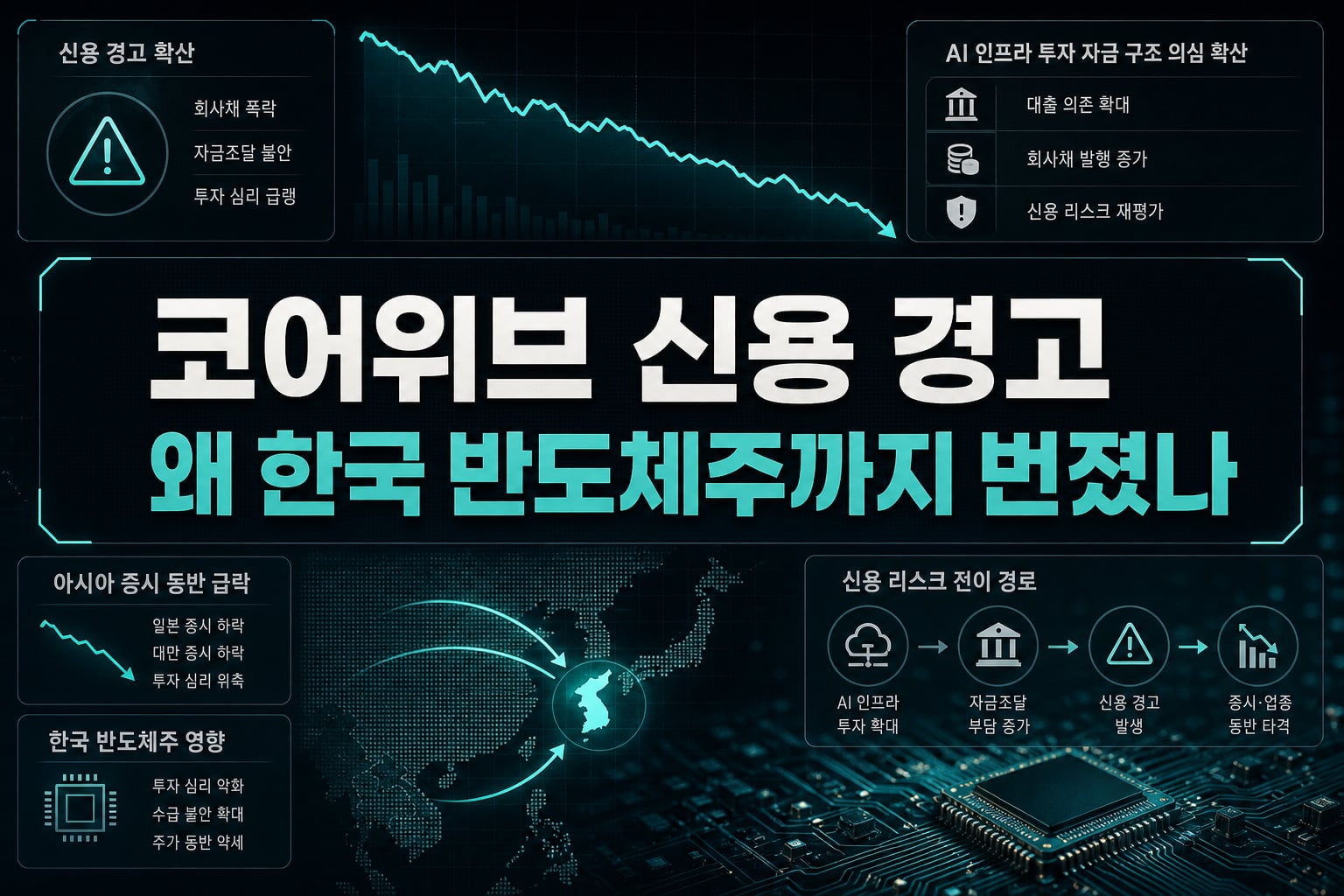 코어위브發 신용 경고, 왜 한국 반도체주까지 번졌나