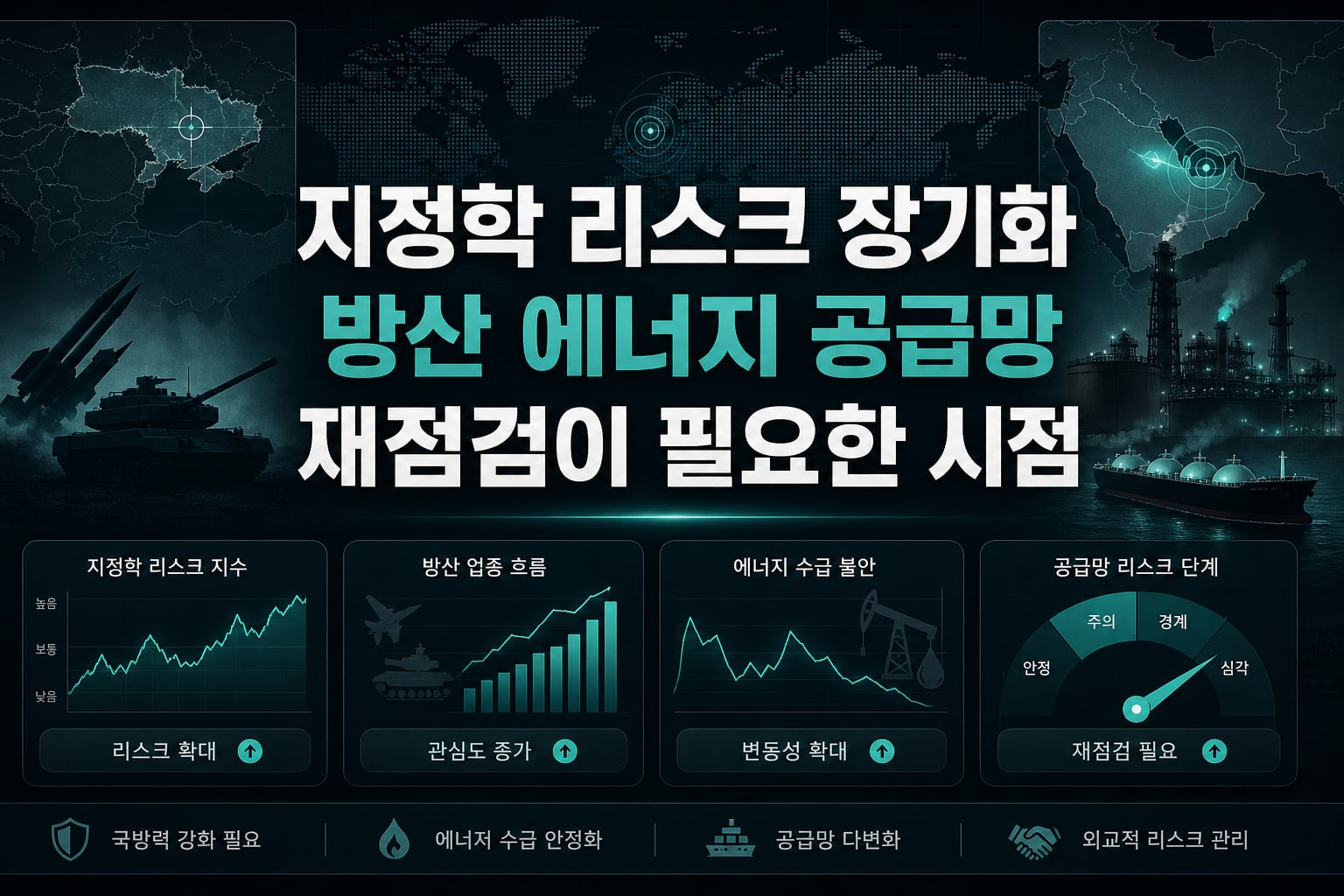지정학 리스크 장기화, 방산·에너지 공급망 재점검이 필요한 시점