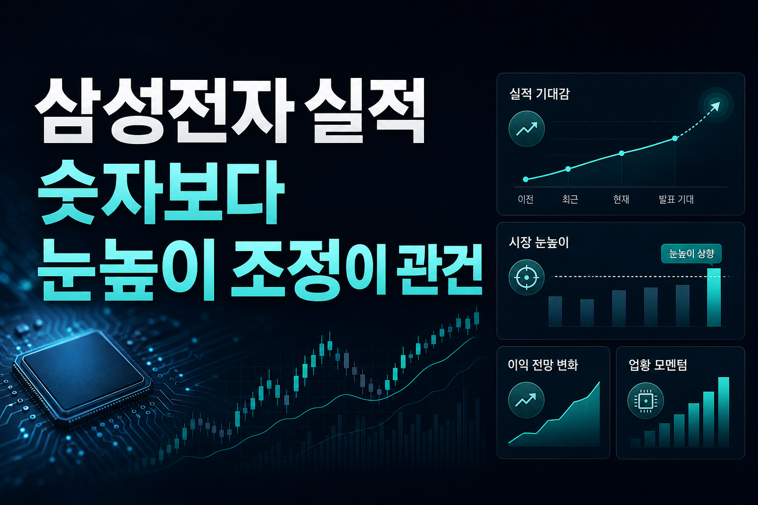 삼성전자 실적, 숫자보다 눈높이 조정이 관건