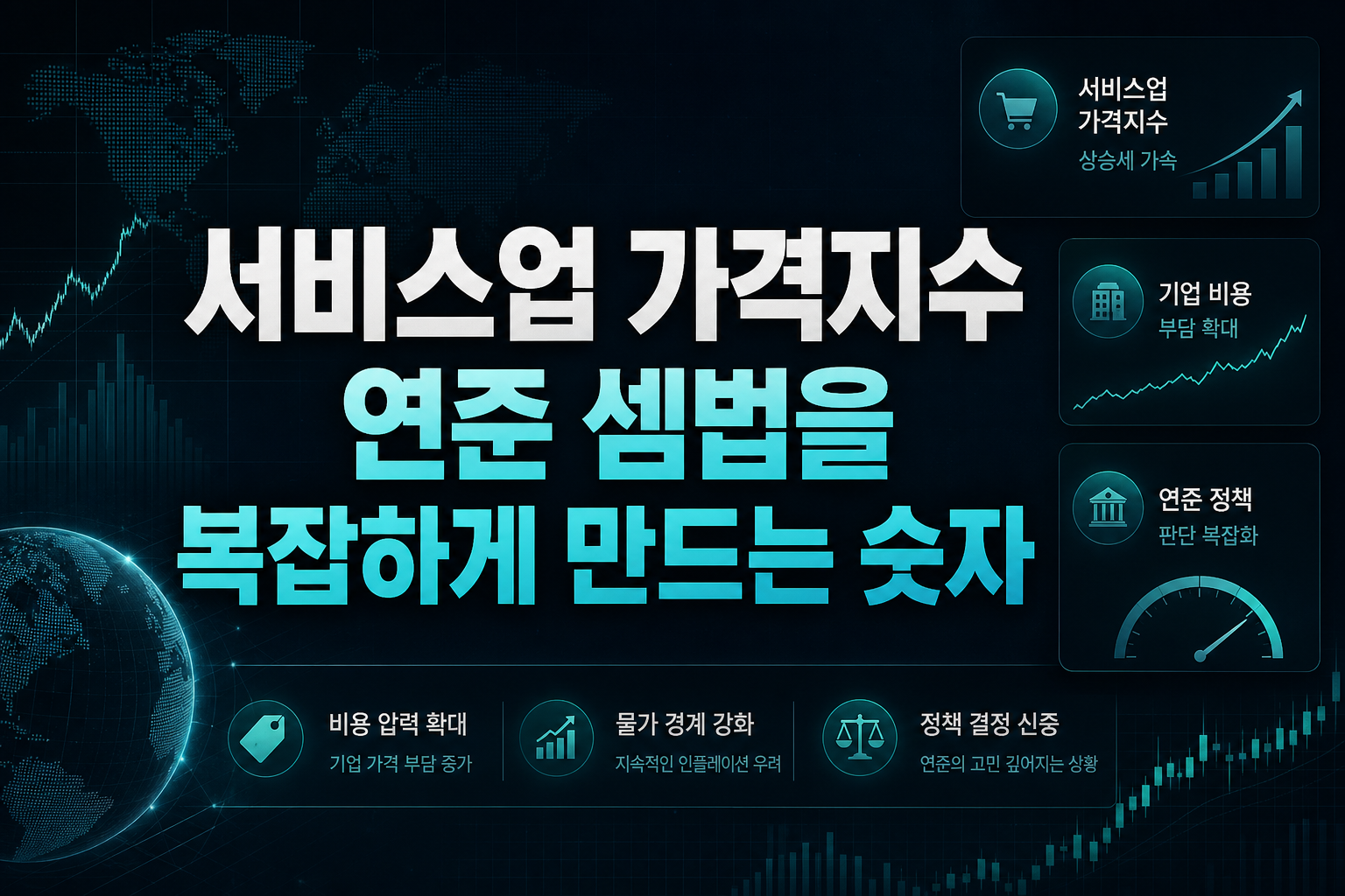 서비스업 가격지수 74.0, 연준 셈법을 복잡하게 만드는 숫자