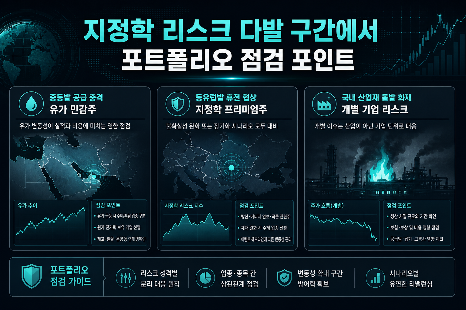 지정학 리스크 다발 구간에서 포트폴리오 점검 포인트