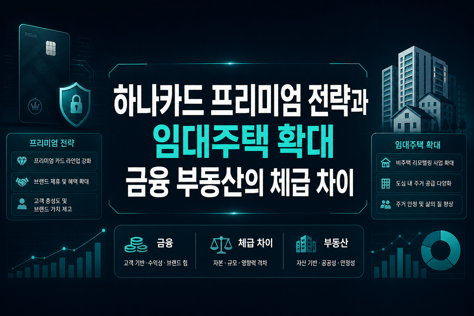 하나카드 프리미엄 전략과 LH 임대주택 확대, 금융·부동산의 체급 차이