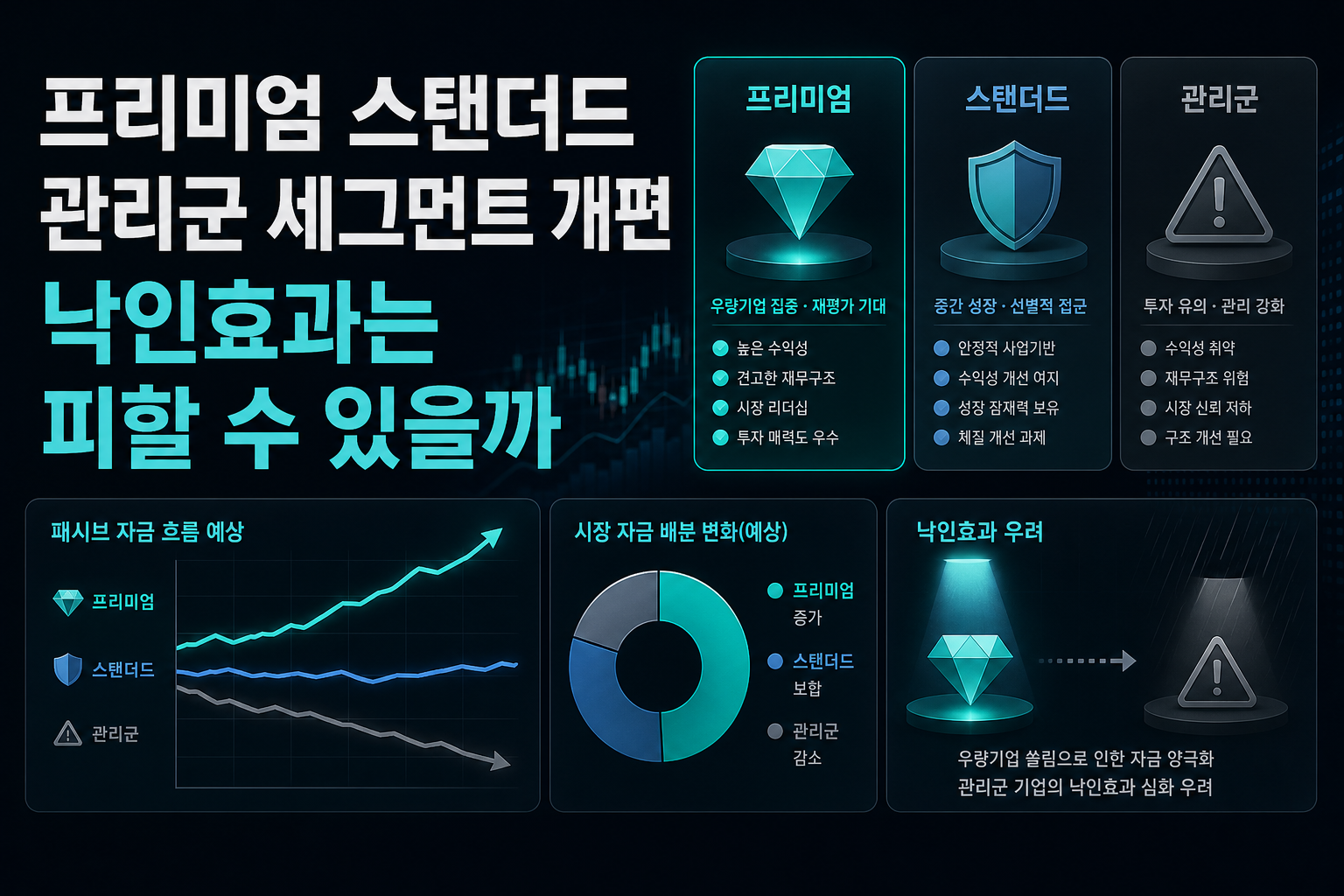 프리미엄·스탠더드·관리군 세그먼트 개편, 낙인효과는 피할 수 있을까