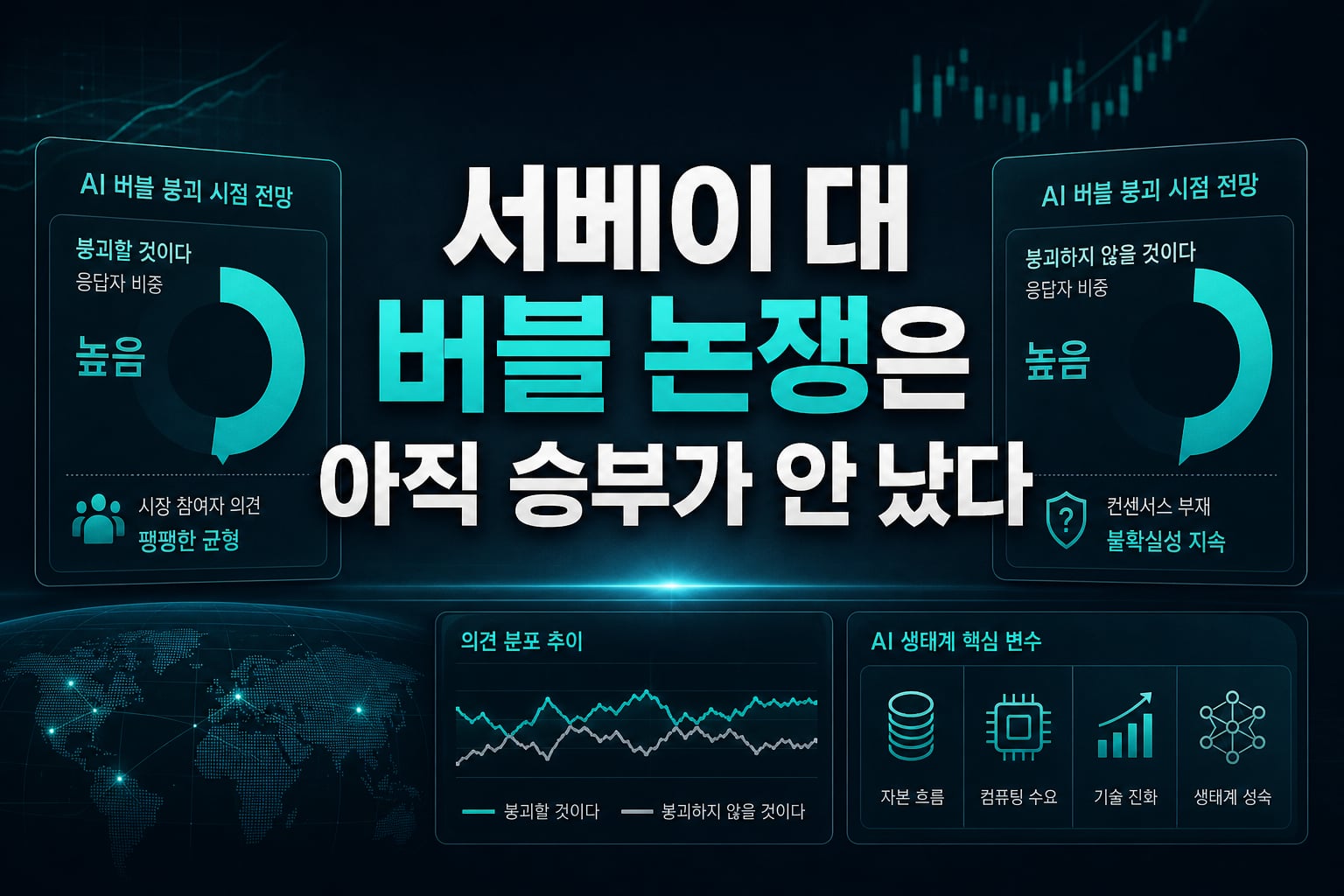 BofA 서베이 45% 대 42%, 버블 논쟁은 아직 승부가 안 났다