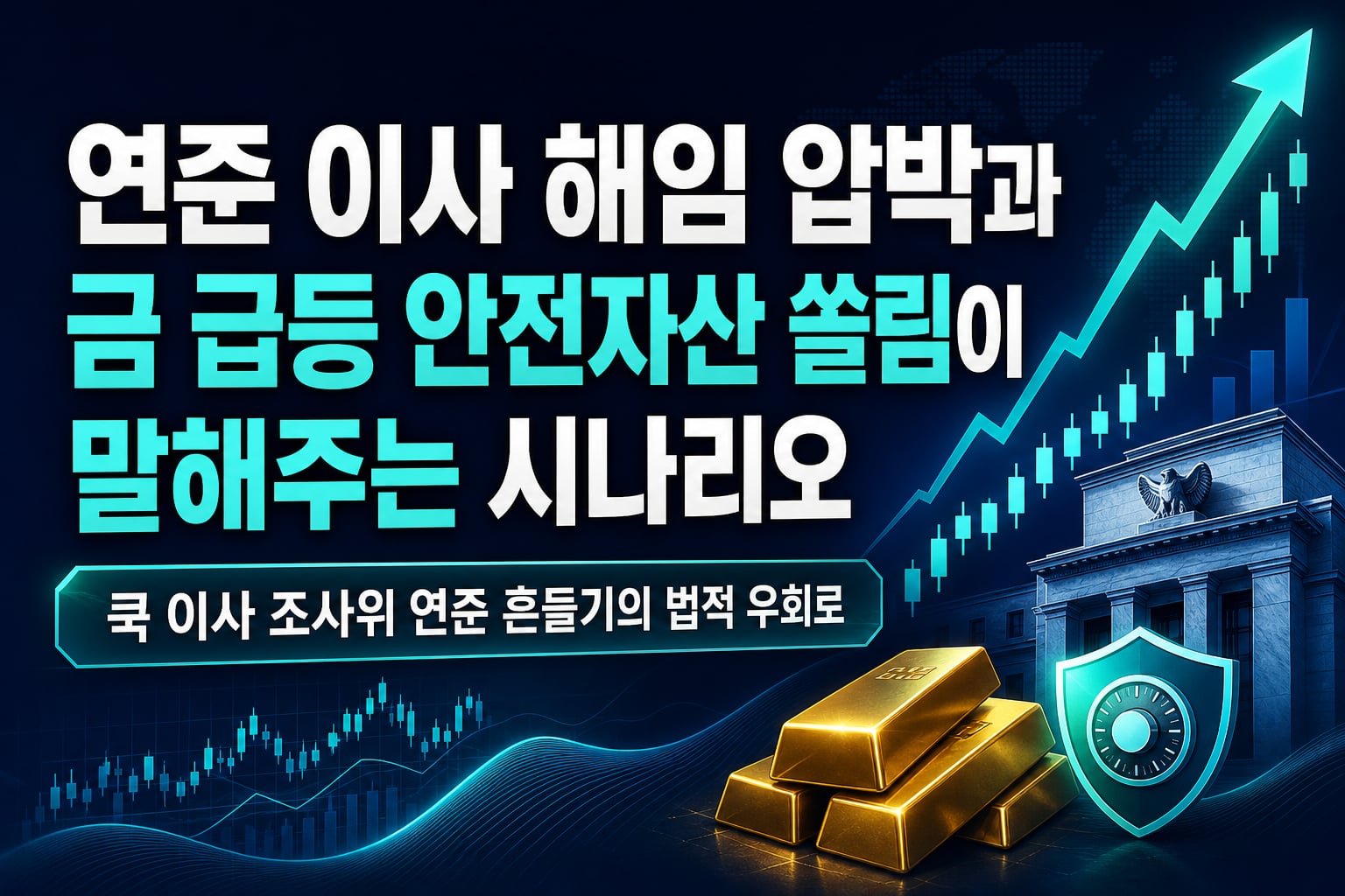 연준 이사 해임 압박과 금 1.3% 급등, 안전자산 쏠림이 말해주는 11월 시나리오