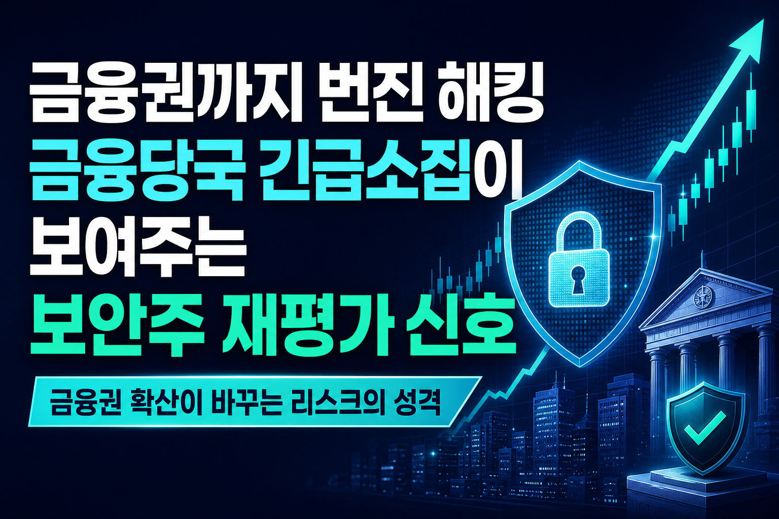 2금융권까지 번진 해킹, 금융당국 긴급소집이 보여주는 보안주 재평가 신호