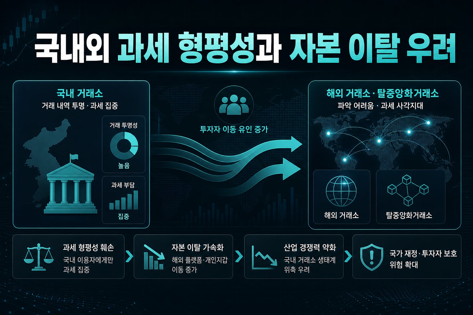 국내외 과세 형평성과 자본 이탈 우려