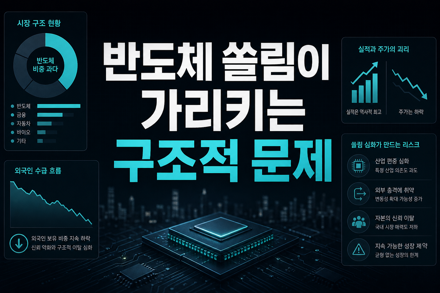 반도체 쏠림이 가리키는 구조적 문제