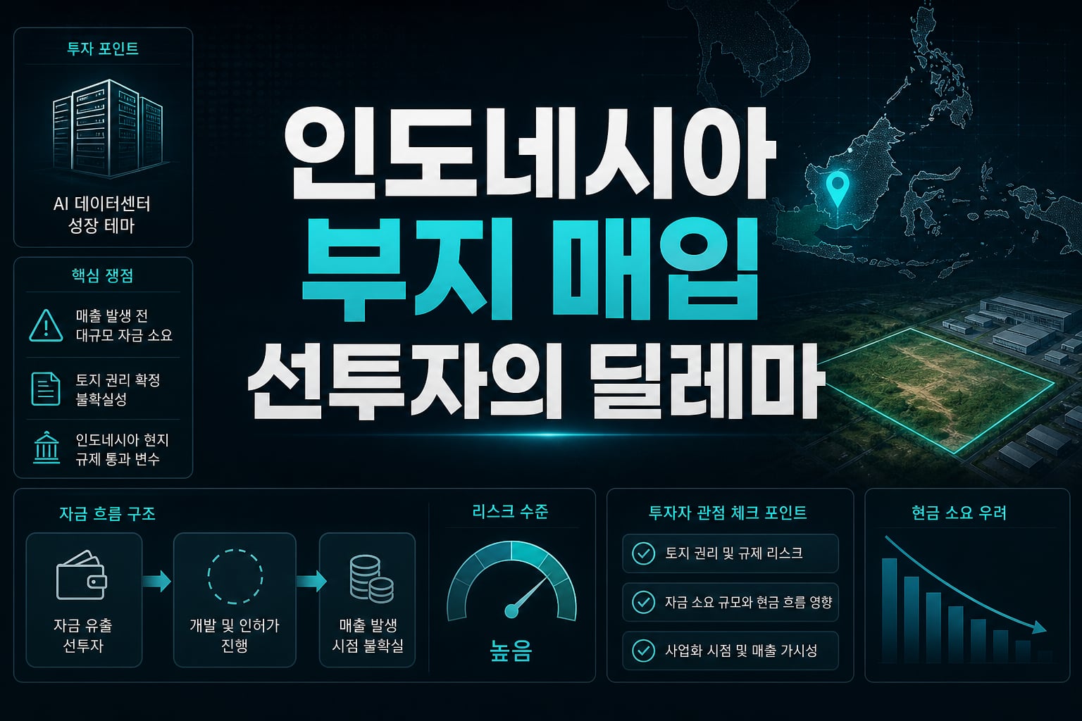 인도네시아 부지 매입, 선투자의 딜레마