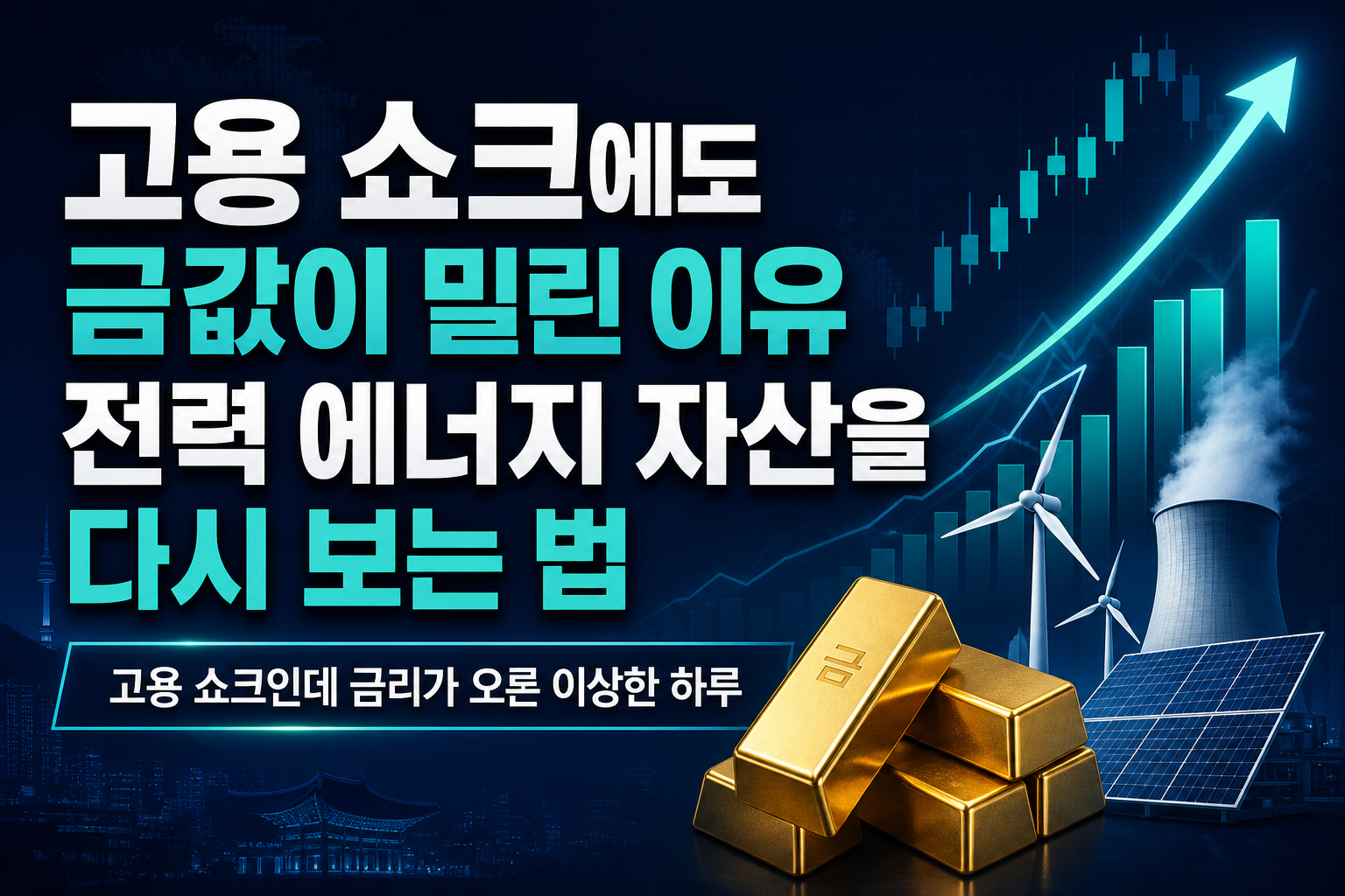고용 쇼크에도 금값이 밀린 이유, 전력·에너지 자산을 다시 보는 법