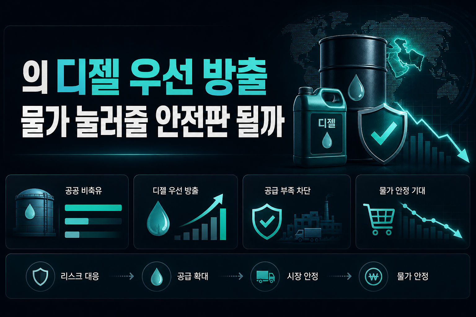 IEA의 디젤 우선 방출, 물가 눌러줄 안전판 될까