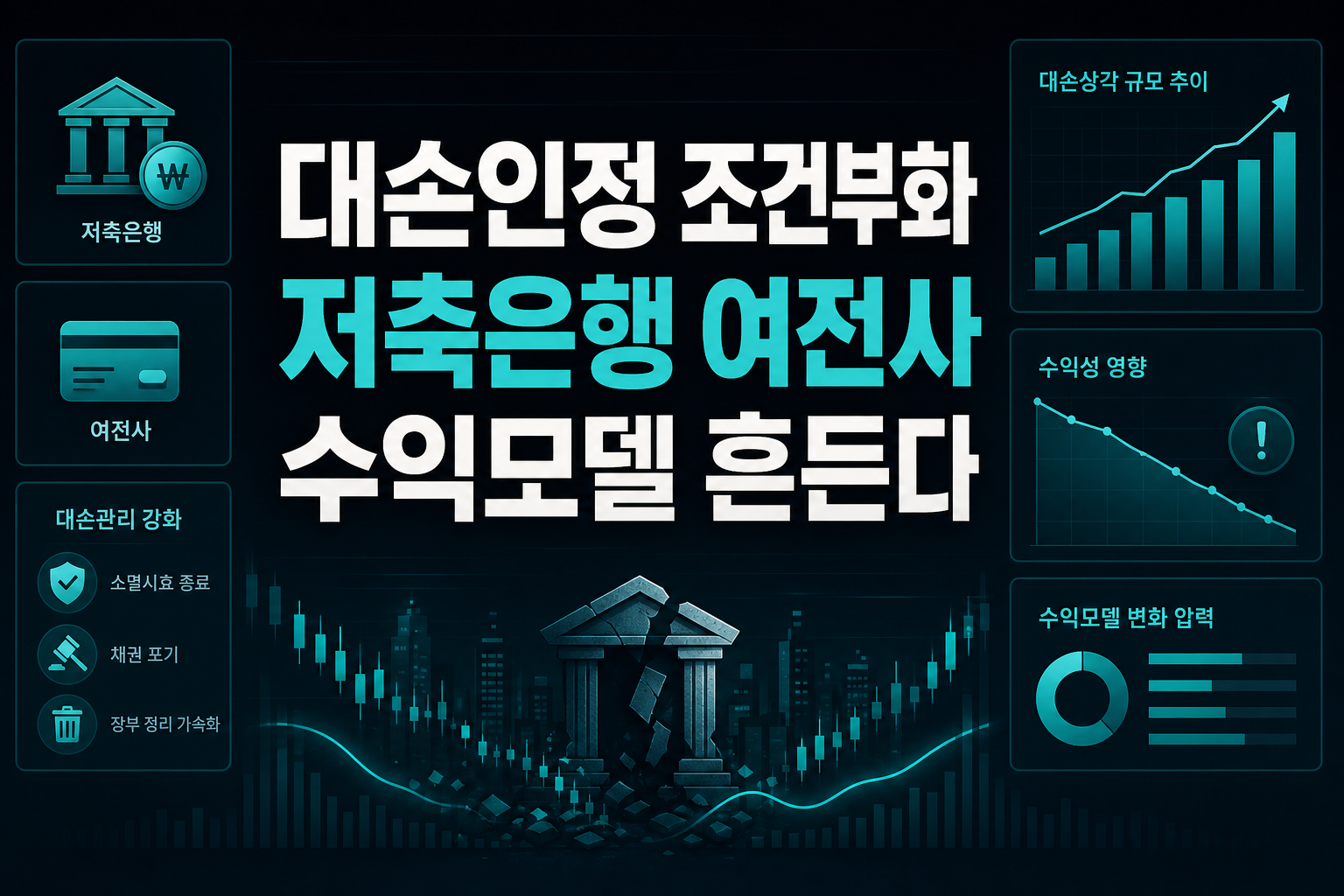 대손인정 조건부화, 저축은행·여전사 수익모델 흔든다