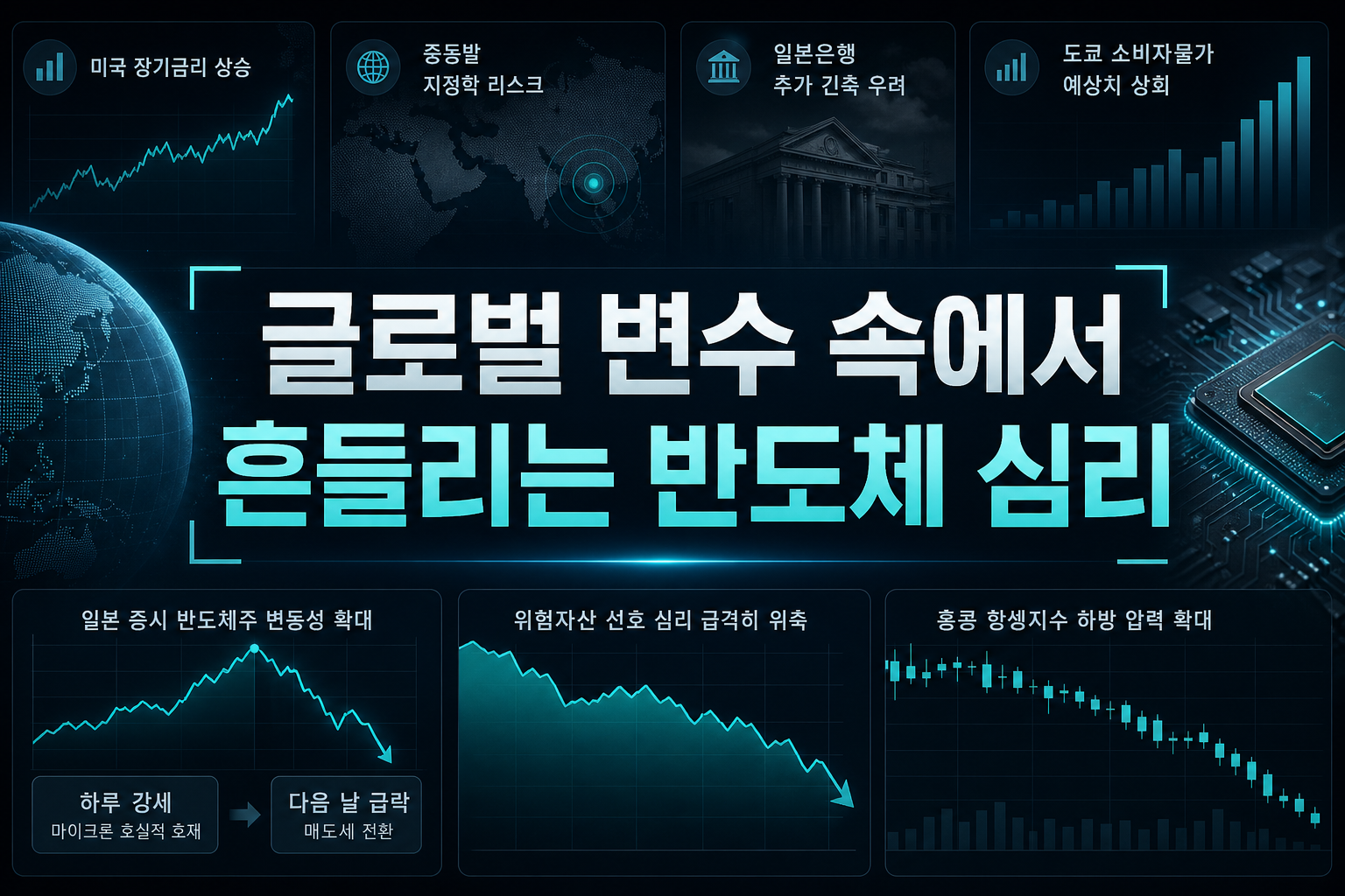 글로벌 변수 속에서 흔들리는 반도체 심리