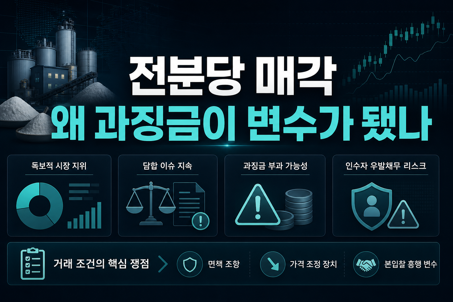 전분당 매각, 왜 과징금이 변수가 됐나
