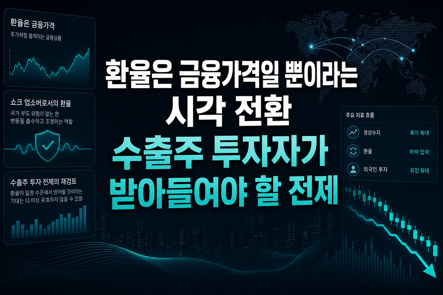 환율은 금융가격일 뿐이라는 시각 전환, 수출주 투자자가 받아들여야 할 전제