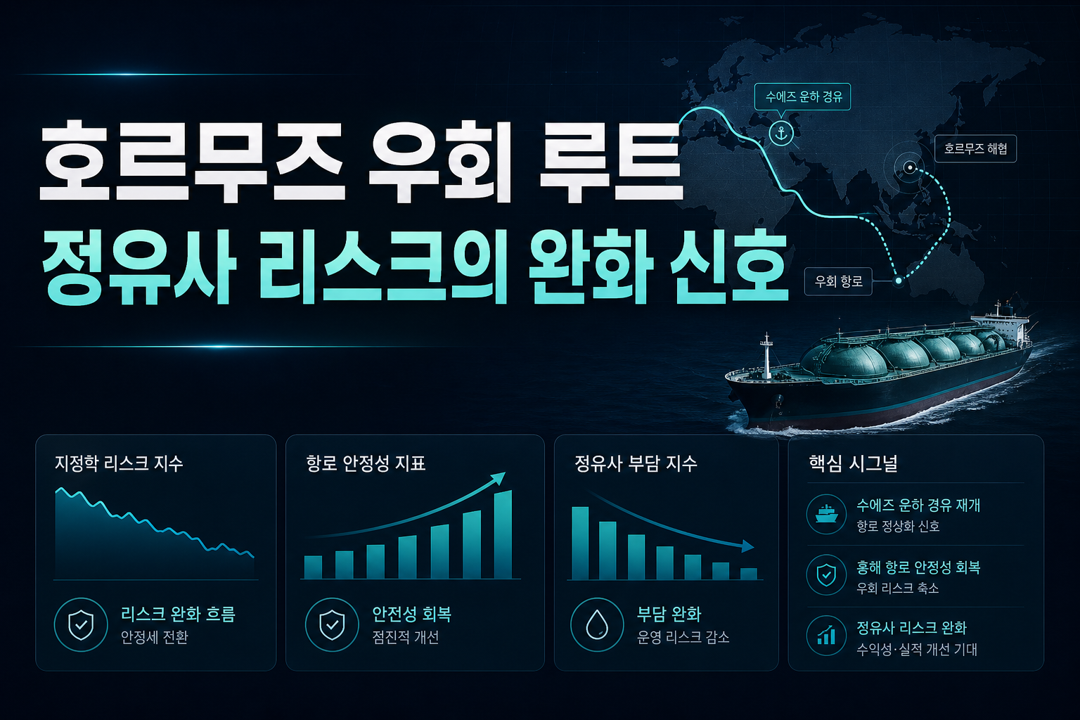 호르무즈 우회 루트, 정유사 리스크의 완화 신호