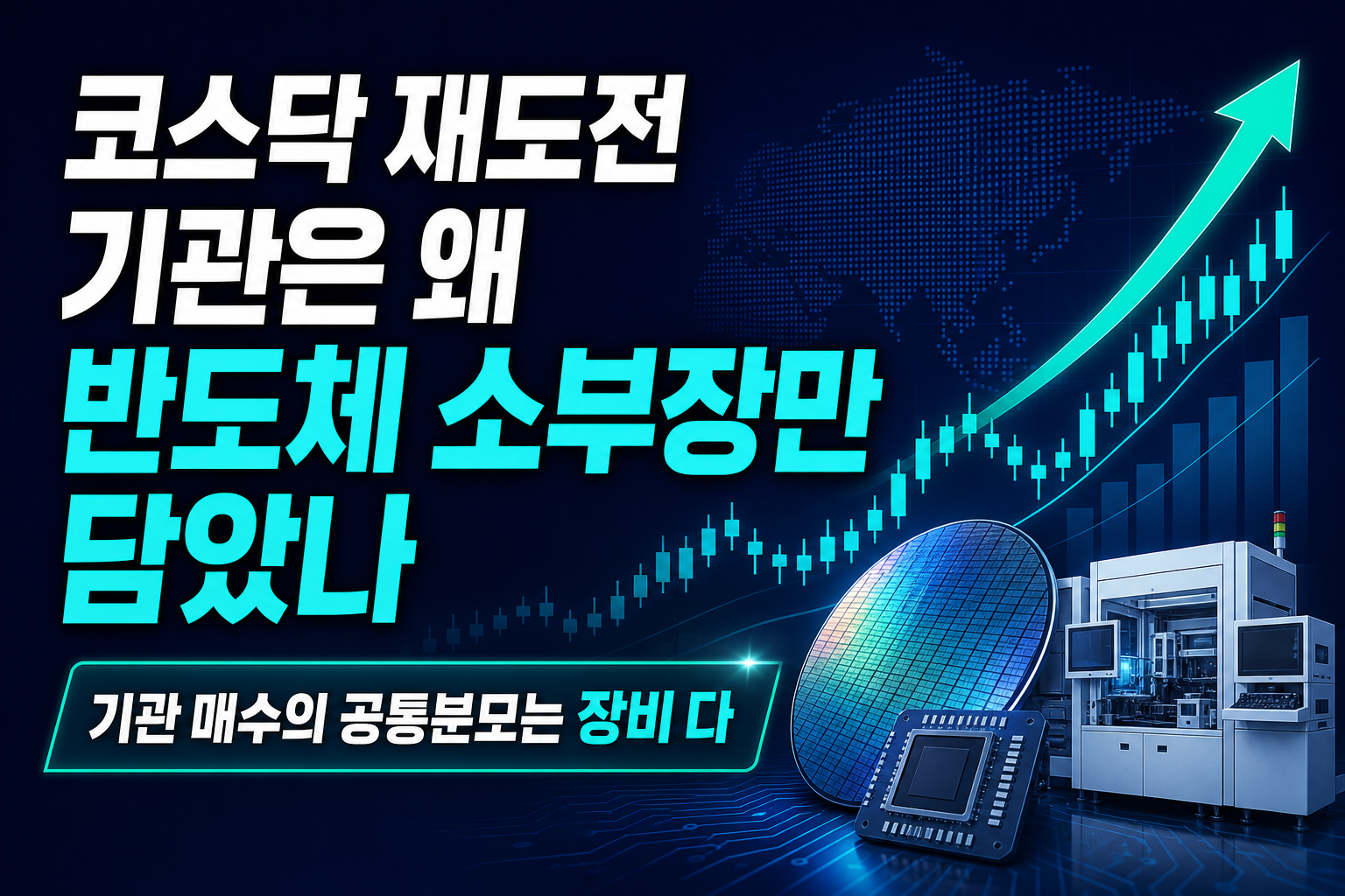 코스닥 900 재도전, 기관은 왜 반도체 소부장만 담았나