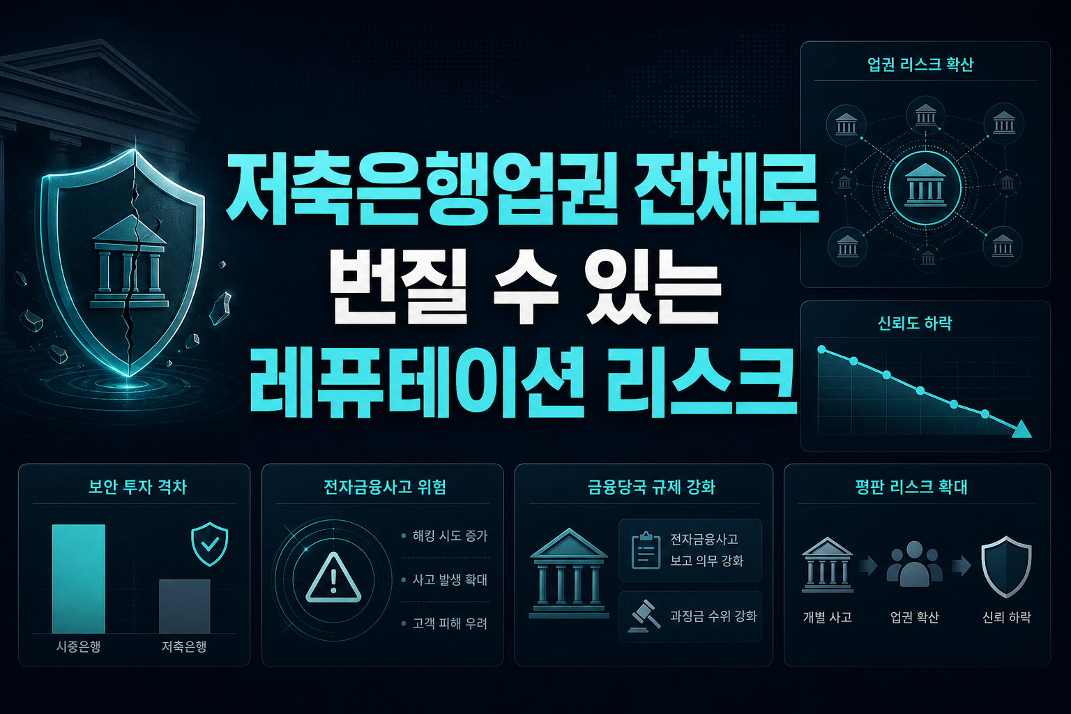 저축은행업권 전체로 번질 수 있는 레퓨테이션 리스크