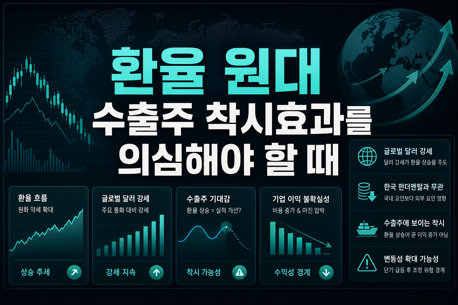 환율 1360원대, 수출주 착시효과를 의심해야 할 때
