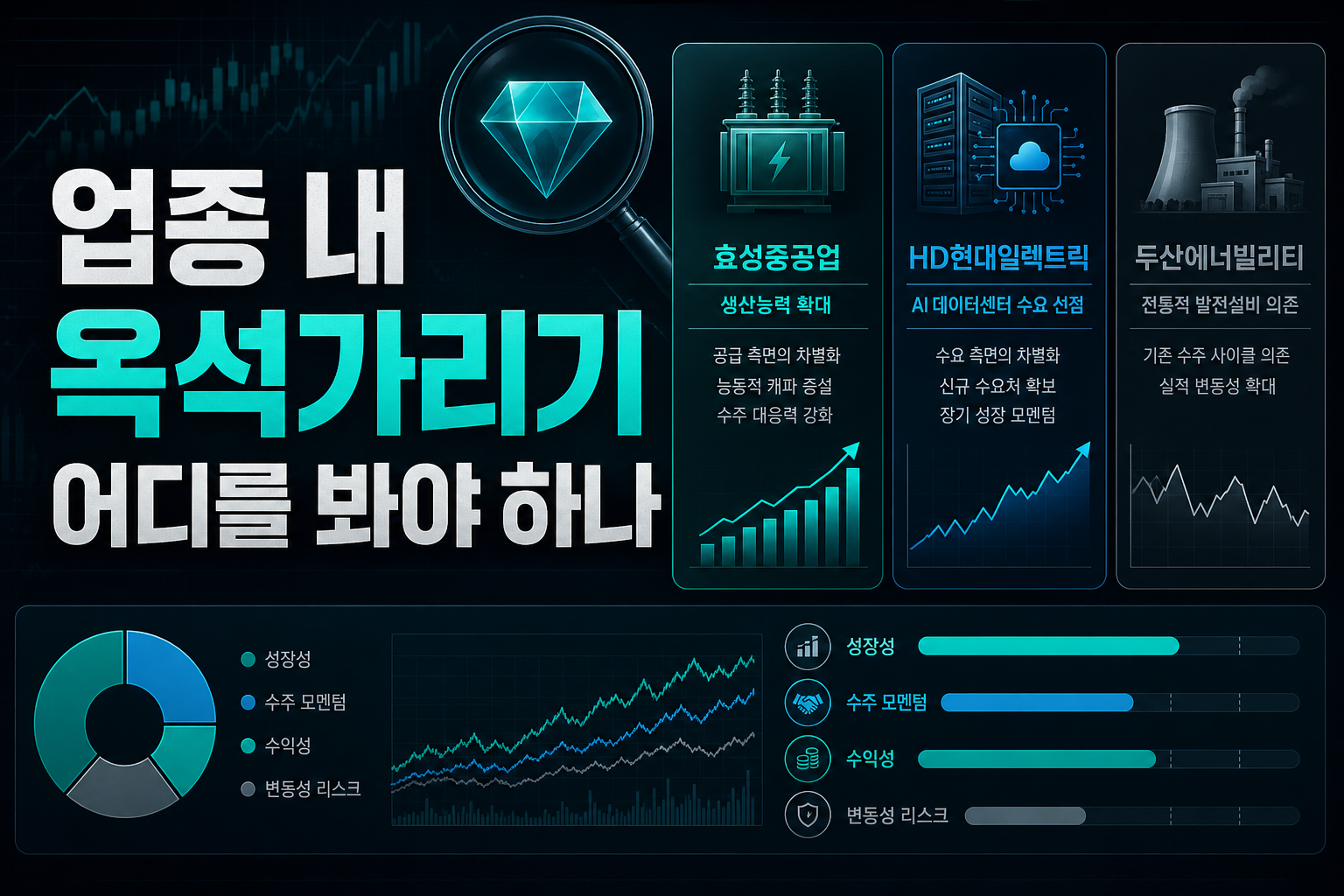 업종 내 옥석가리기, 어디를 봐야 하나