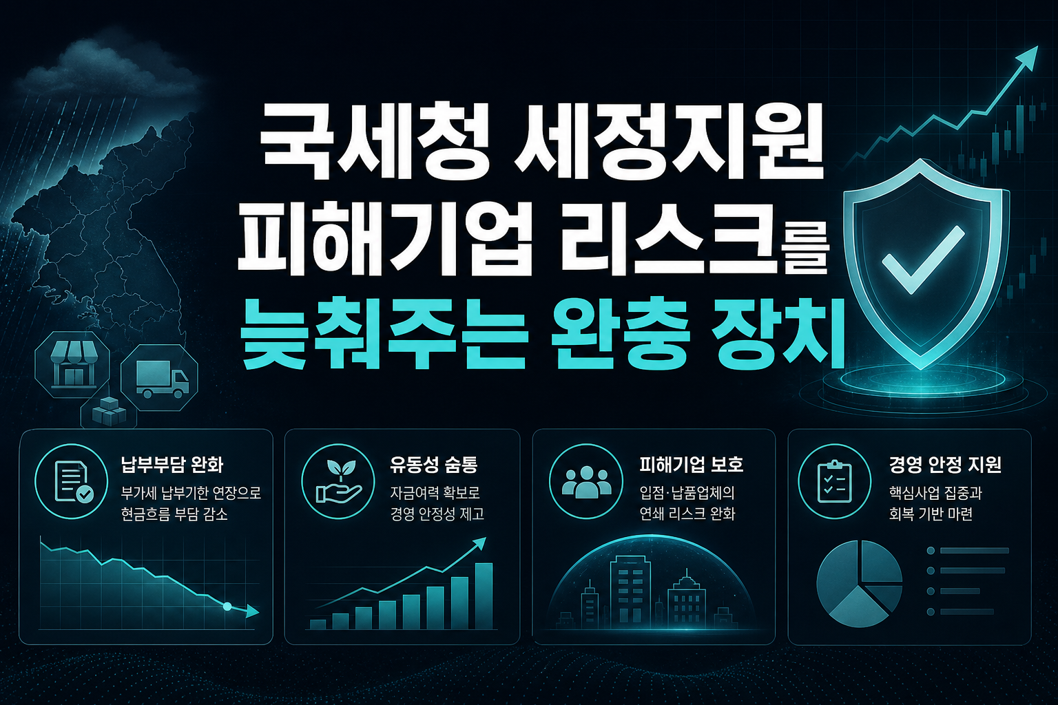 국세청 세정지원, 피해기업 리스크를 늦춰주는 완충 장치