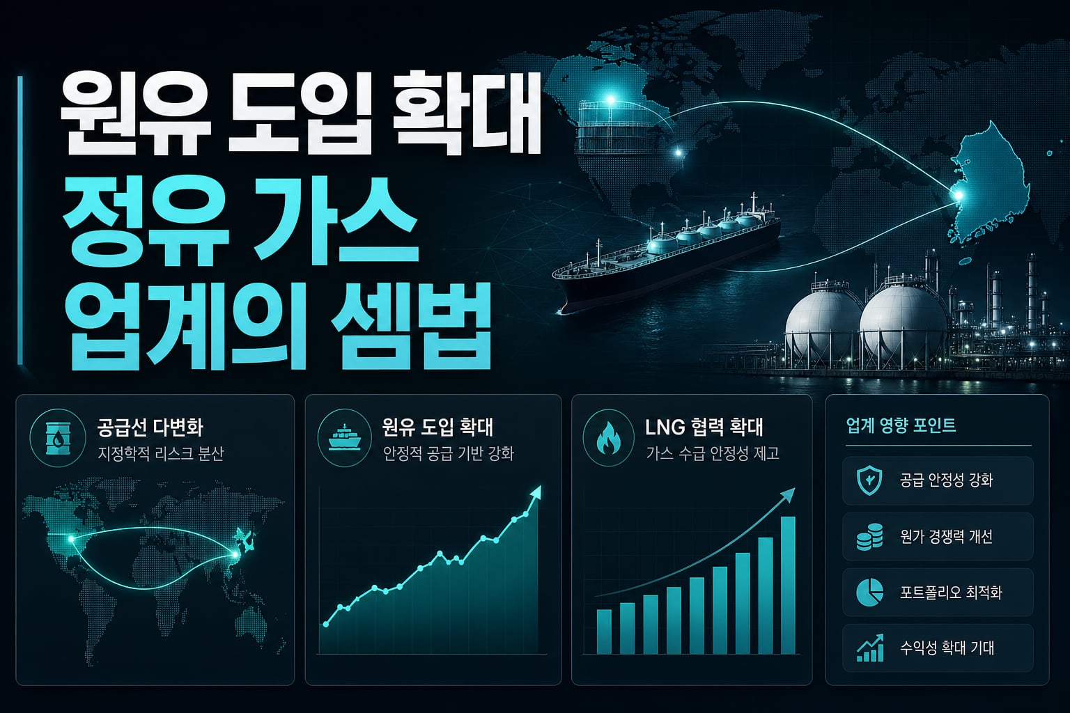 원유·LNG 도입 확대, 정유·가스 업계의 셈법