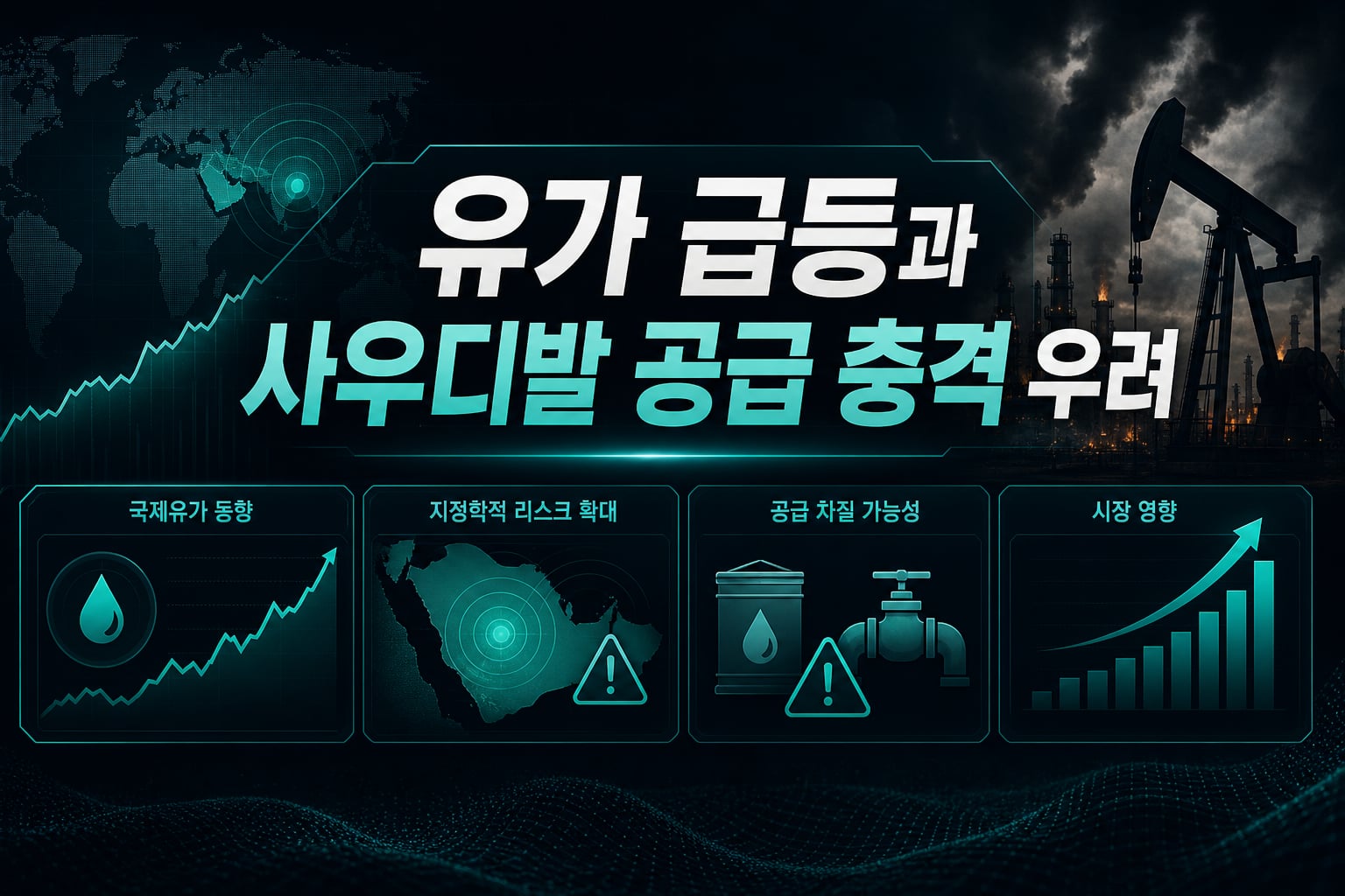 유가 급등과 사우디발 공급 충격 우려