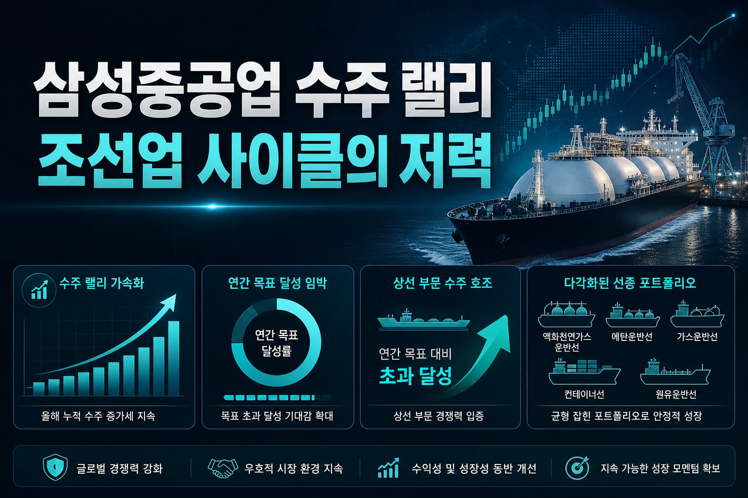 삼성중공업 수주 랠리, 조선업 사이클의 저력