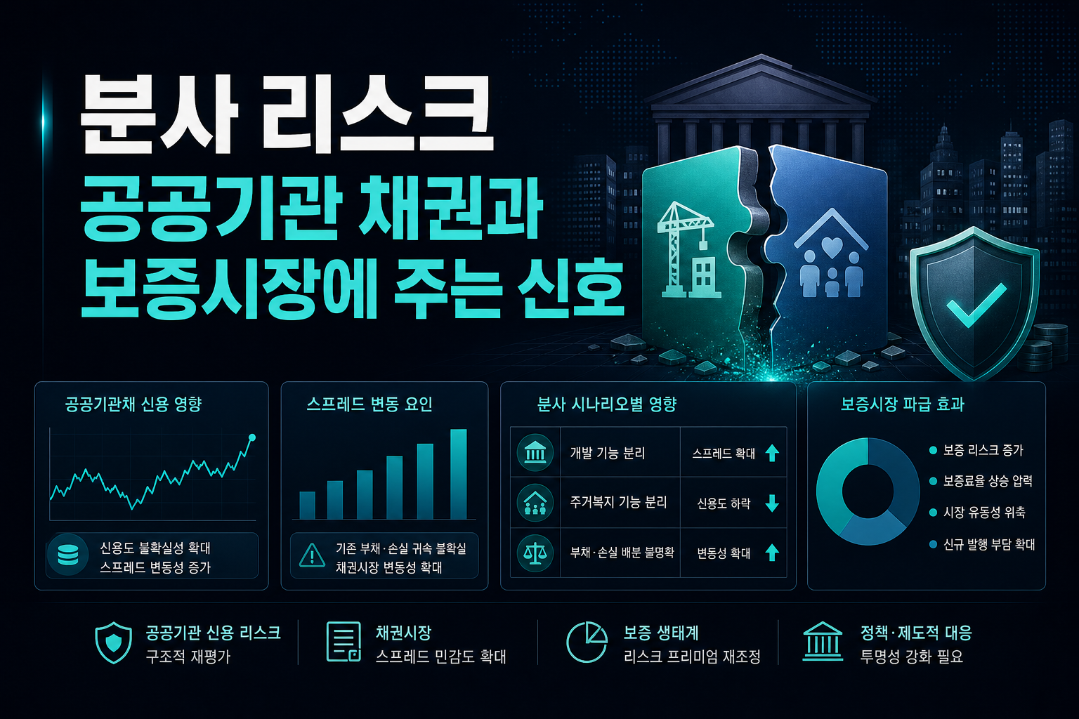 LH 분사 리스크, 공공기관 채권과 보증시장에 주는 신호