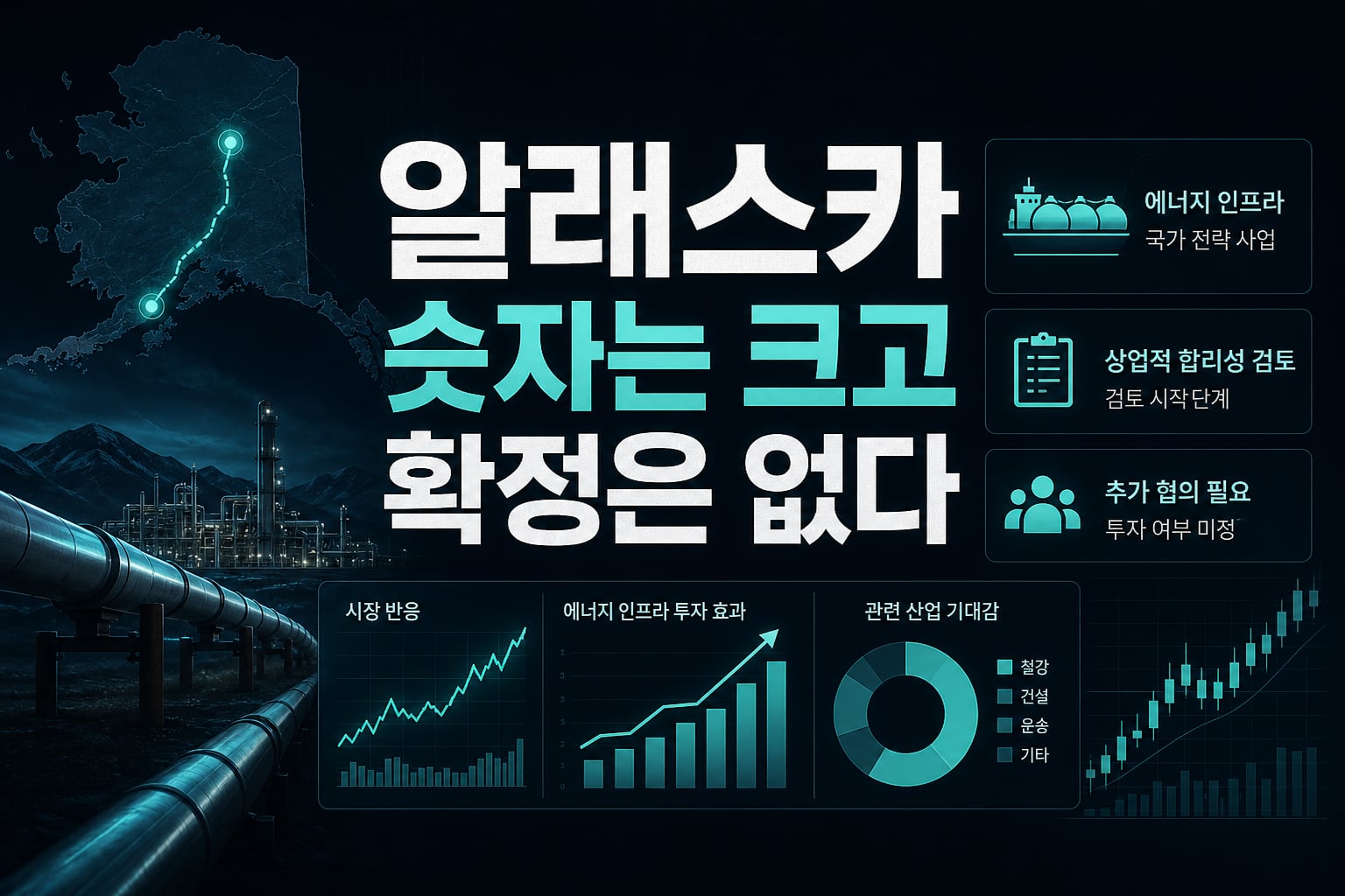 알래스카 LNG, 숫자는 크고 확정은 없다