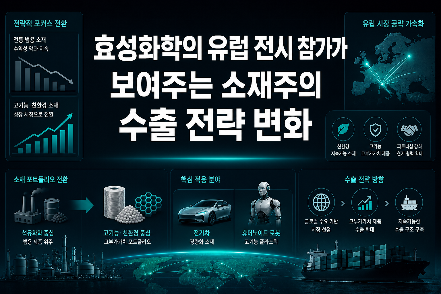 효성화학의 유럽 전시 참가가 보여주는 소재주의 수출 전략 변화