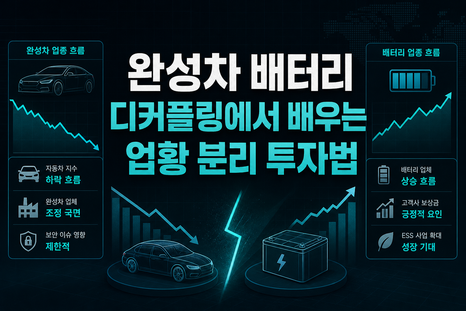 완성차·배터리 디커플링에서 배우는 업황 분리 투자법