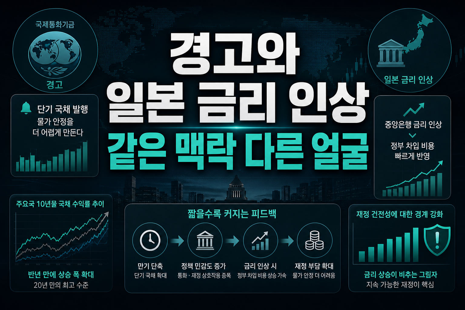 IMF 경고와 일본 금리 인상, 같은 맥락 다른 얼굴