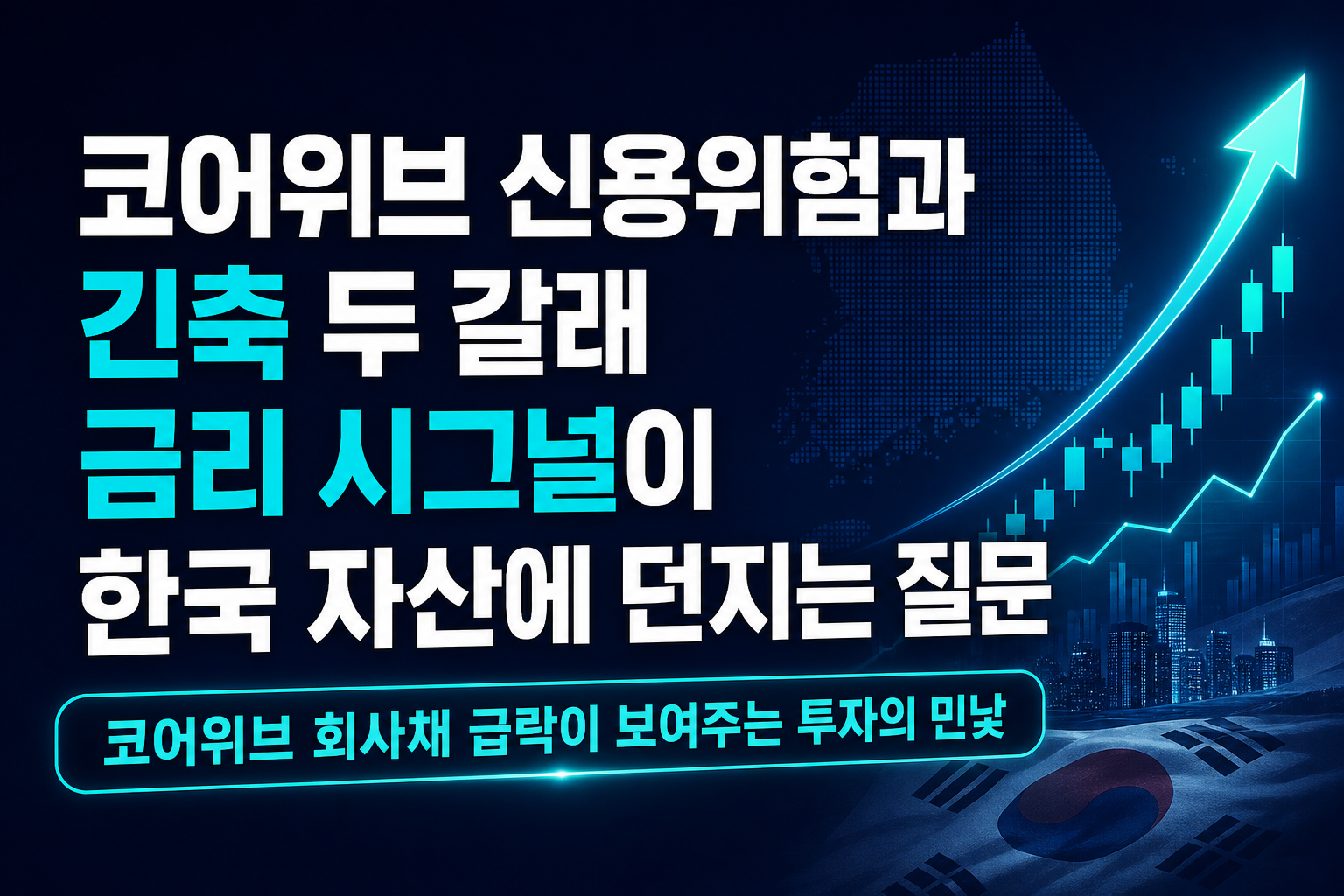 코어위브發 신용위험과 BOE 긴축, 두 갈래 금리 시그널이 한국 자산에 던지는 질문