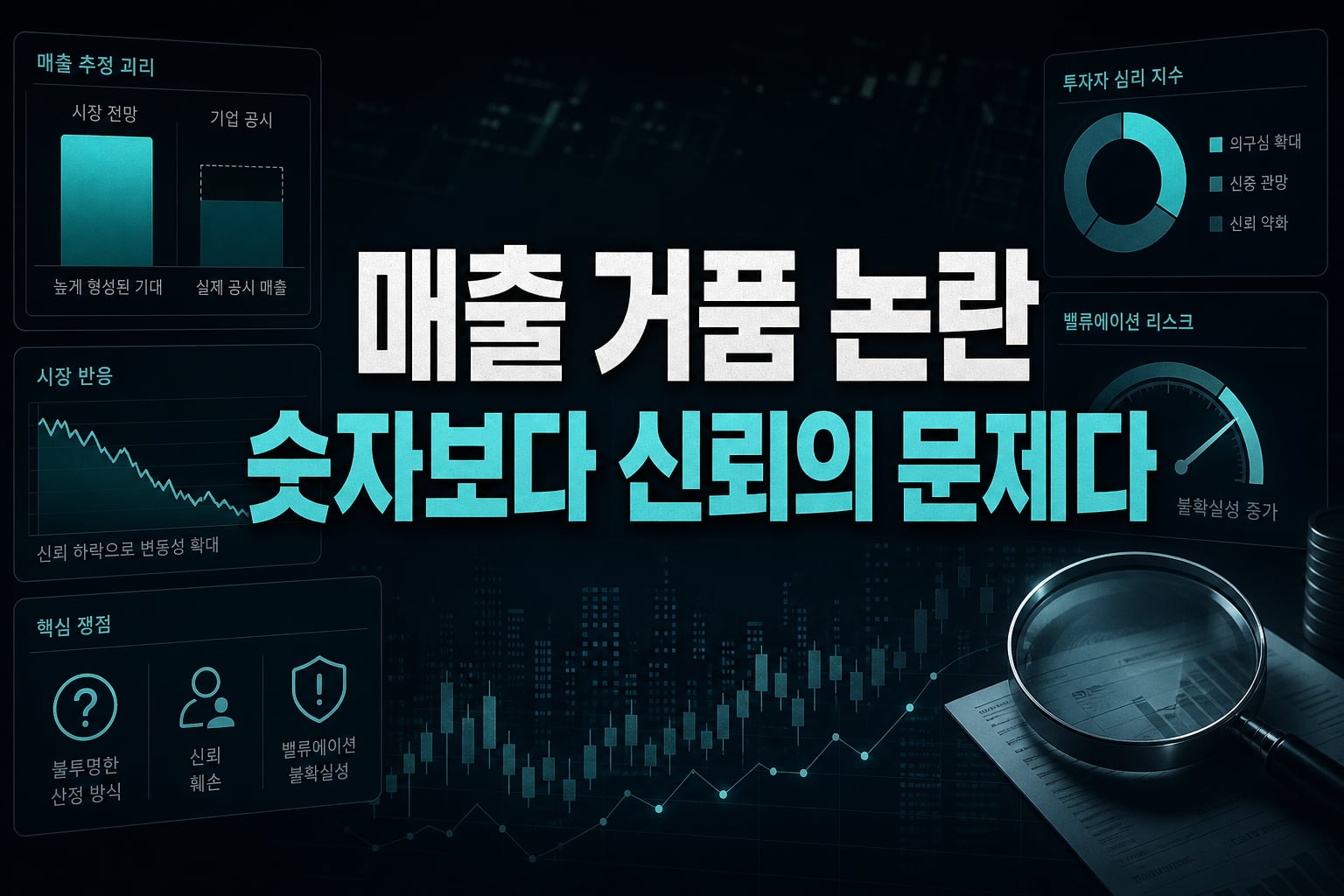 매출 거품 논란, 숫자보다 신뢰의 문제다