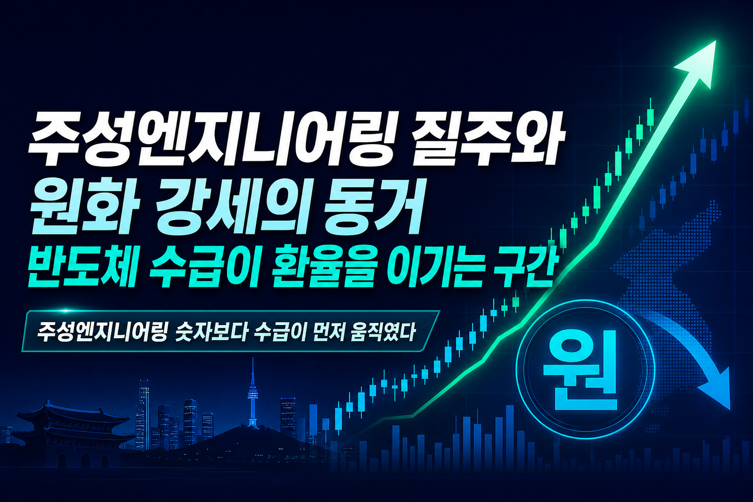 주성엔지니어링 질주와 원화 강세의 동거, 반도체 수급이 환율을 이기는 구간