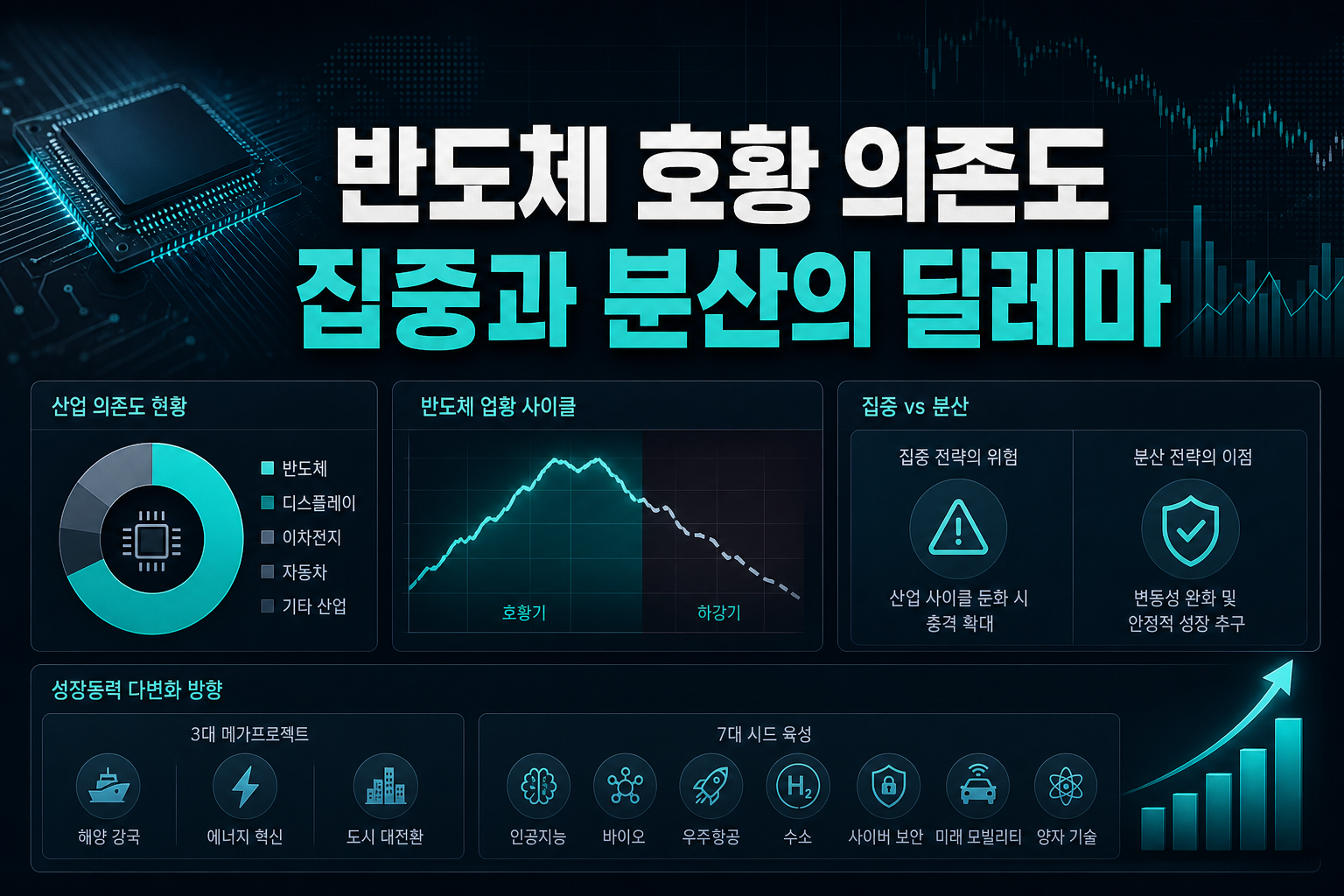 반도체 호황 의존도, 집중과 분산의 딜레마