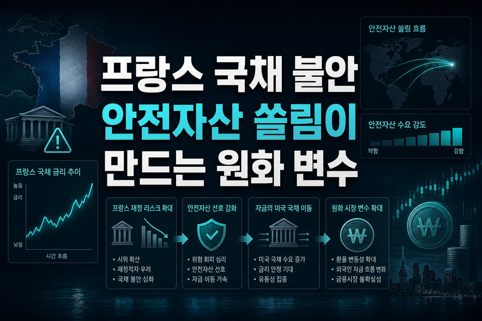 프랑스 국채 불안, 안전자산 쏠림이 만드는 원화 변수