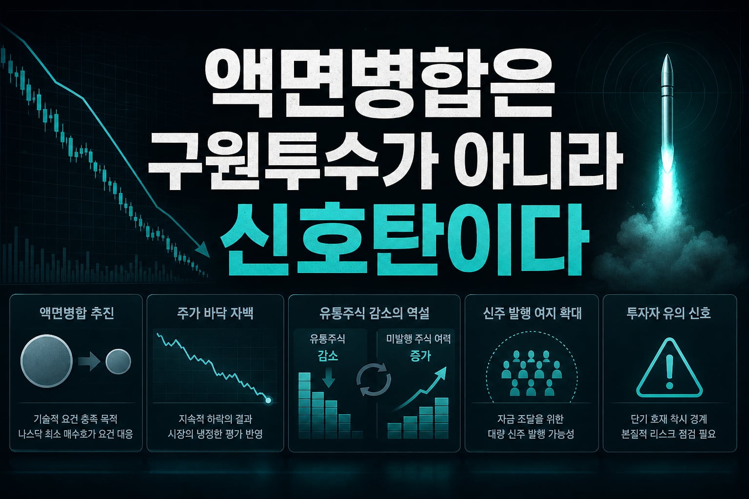 액면병합은 구원투수가 아니라 신호탄이다